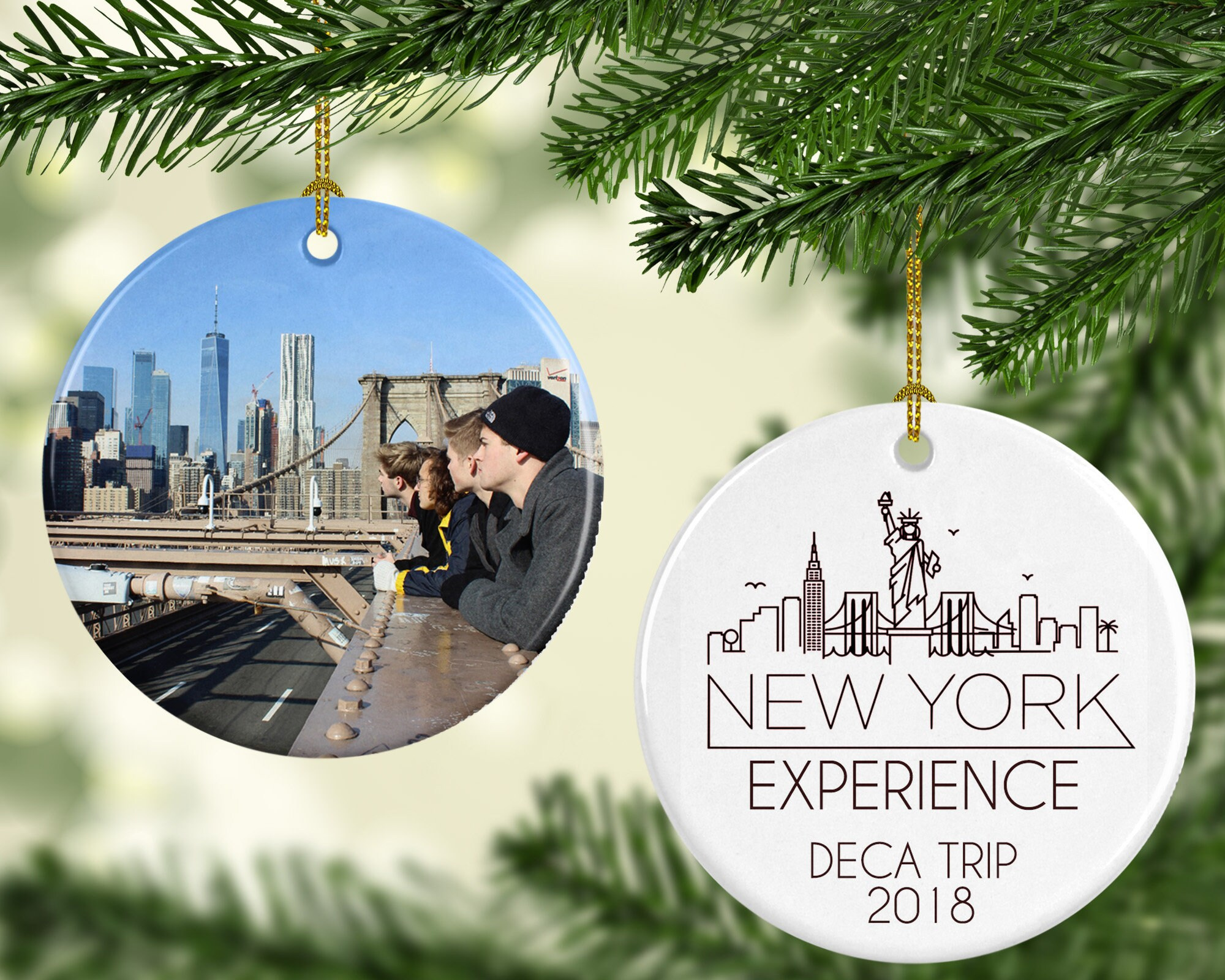 Personalized Family Vacation Photo Ornament – Two-Sided Porcelain Christmas Keepsake for Road Trips & Cruises 4 - MeasureMason Personalized Family Vacation Photo Ornament – Two-Sided Porcelain Christmas Keepsake for Road Trips & Cruises 4