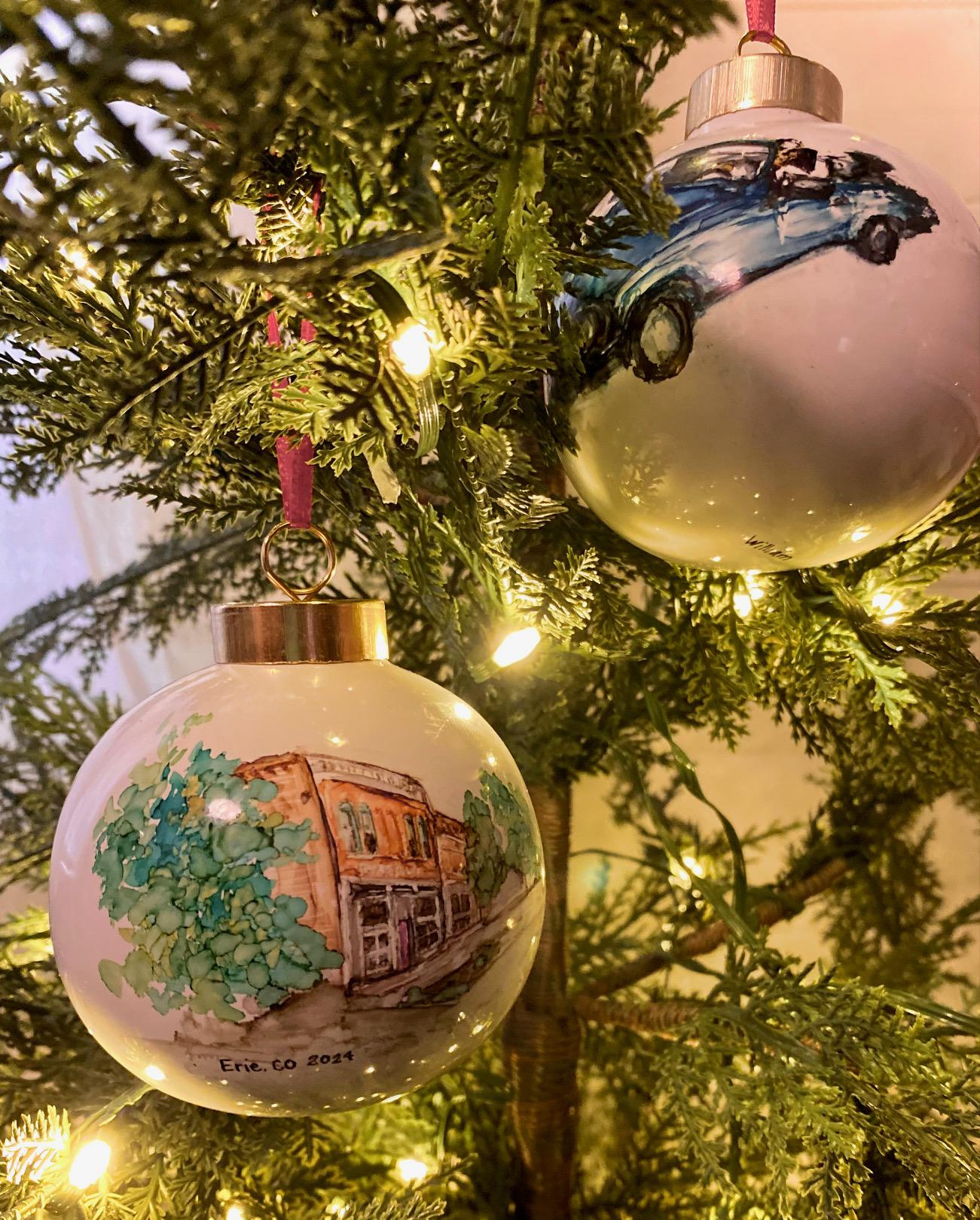 Custom Hand Painted Ceramic Ornament - Personalized Photo Keepsake for Christmas Tree, Wedding & Family Gift 1 - MeasureMason Custom Hand Painted Ceramic Ornament - Personalized Photo Keepsake for Christmas Tree, Wedding & Family Gift 1