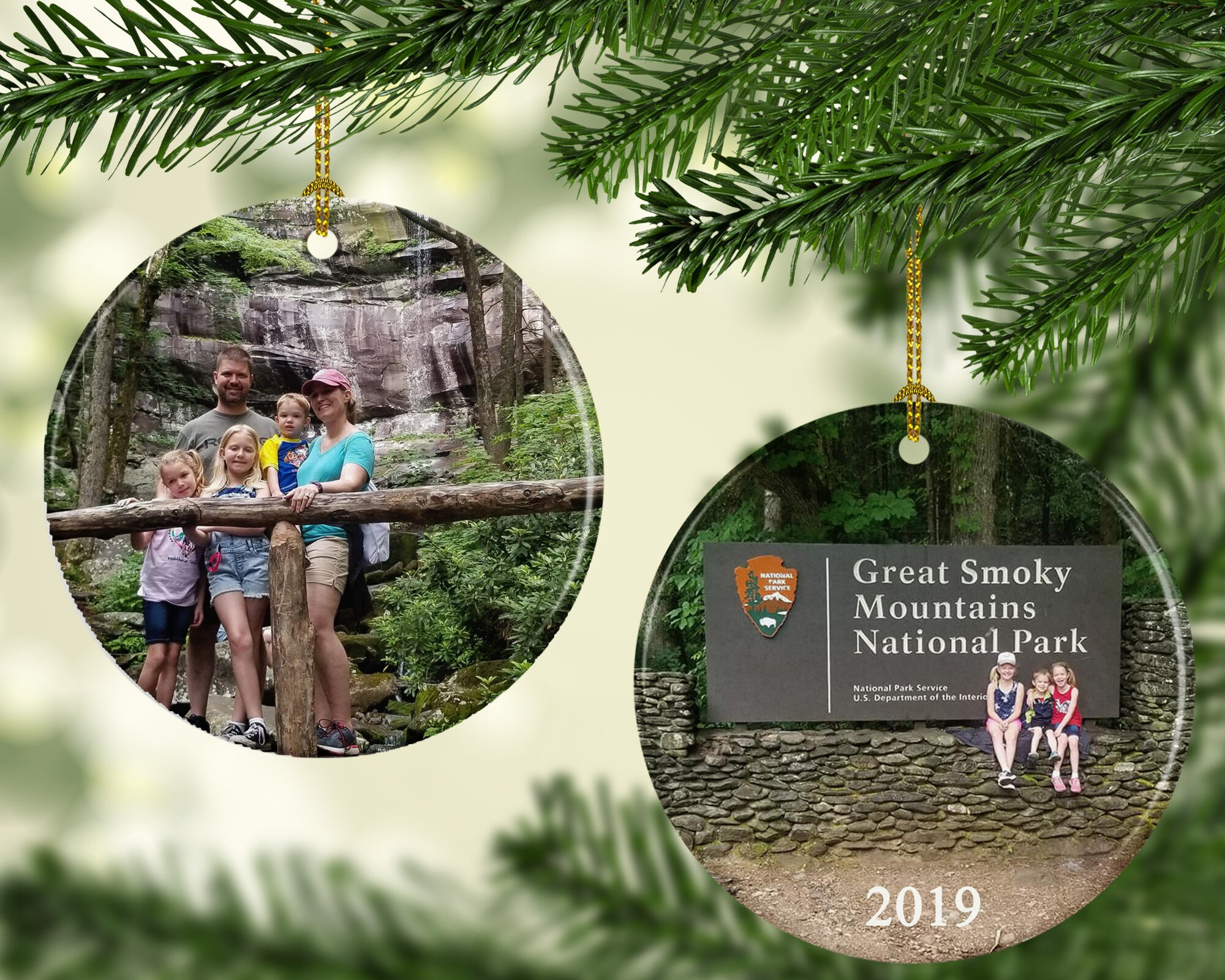 Personalized Family Vacation Photo Ornament – Two-Sided Porcelain Christmas Keepsake for Road Trips & Cruises 2 - MeasureMason Personalized Family Vacation Photo Ornament – Two-Sided Porcelain Christmas Keepsake for Road Trips & Cruises 2