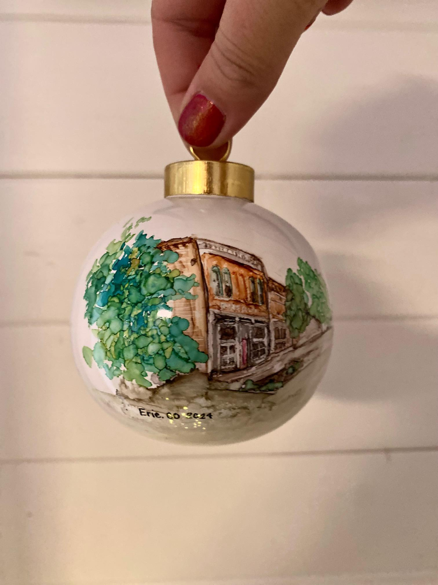 Custom Hand Painted Ceramic Ornament - Personalized Photo Keepsake for Christmas Tree, Wedding & Family Gift 2 - MeasureMason Custom Hand Painted Ceramic Ornament - Personalized Photo Keepsake for Christmas Tree, Wedding & Family Gift 2