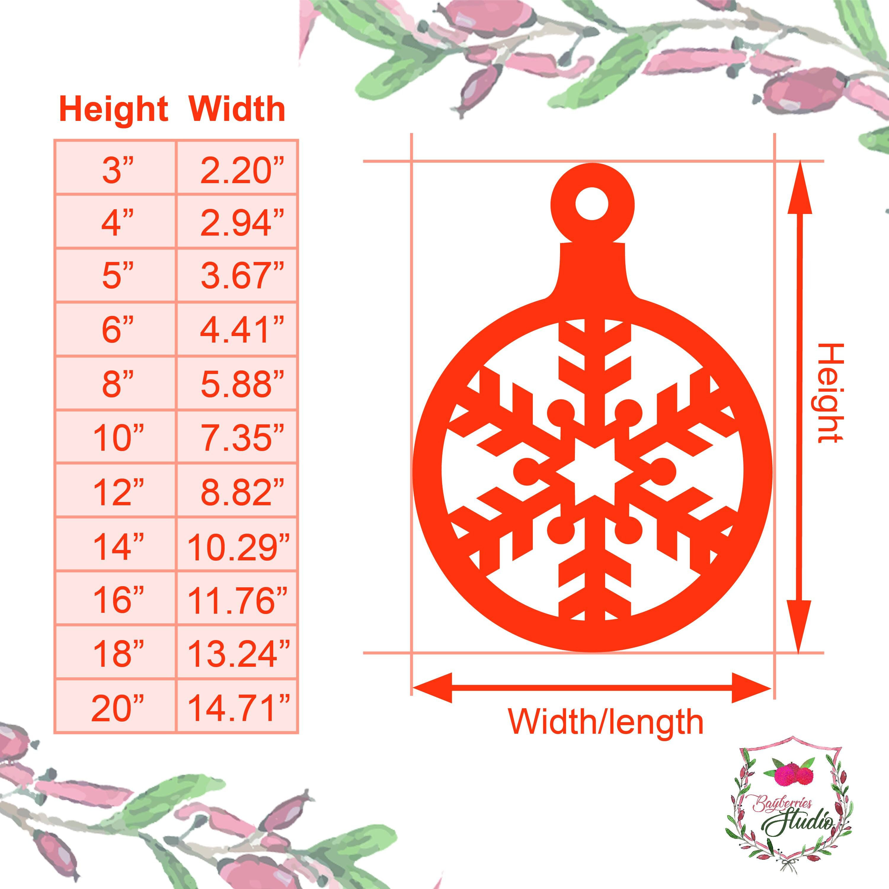 Christmas Ornament Laser Cut Unfinished Wood Cutout Shape DIY Craft Blank Holiday Decor 2 - MeasureMason Christmas Ornament Laser Cut Unfinished Wood Cutout Shape DIY Craft Blank Holiday Decor 2