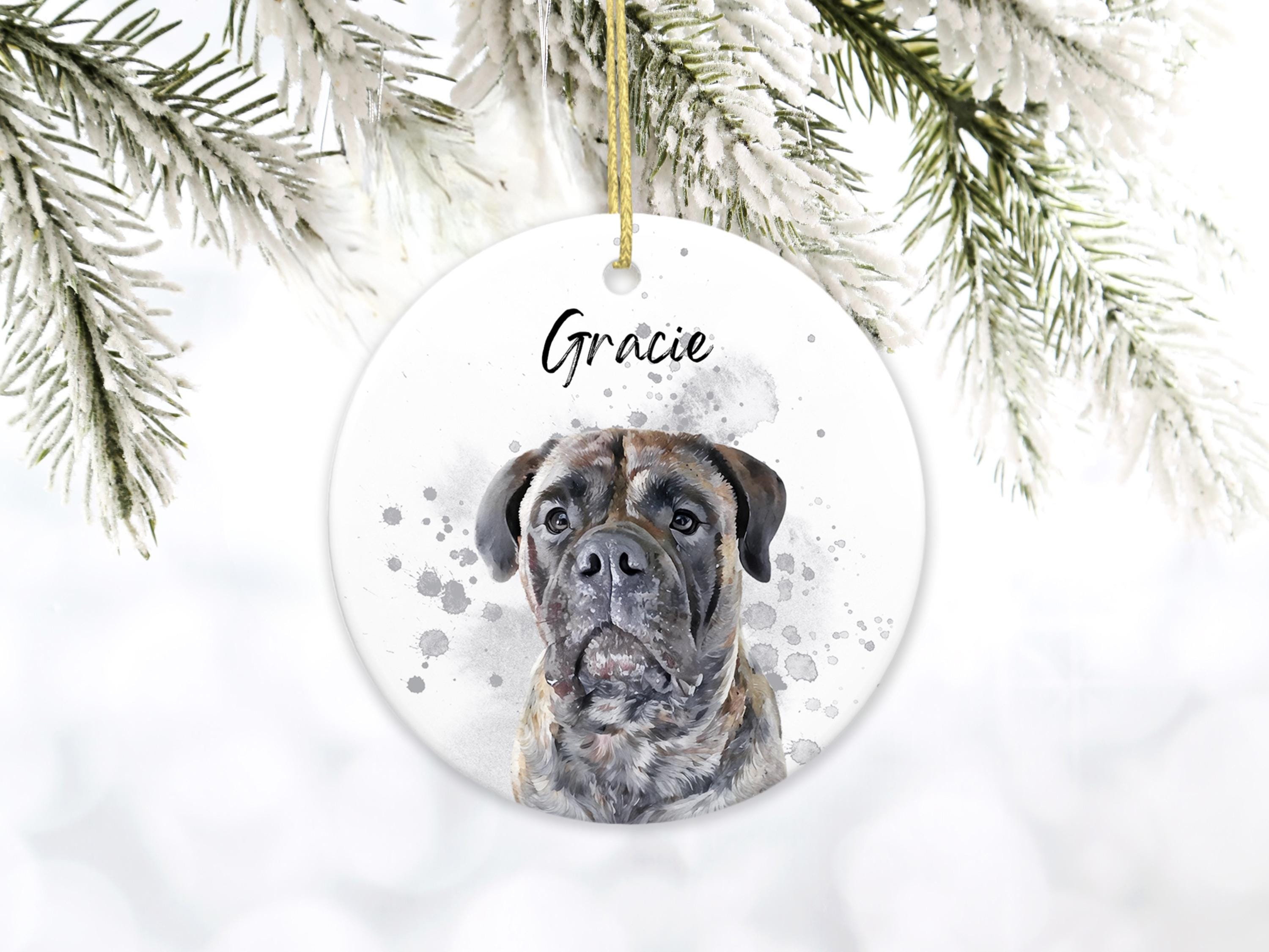 Custom Pet Portrait Ceramic Ornament, Personalized Dog Christmas Ornament, Pet Loss Memorial 3 - MeasureMason Custom Pet Portrait Ceramic Ornament, Personalized Dog Christmas Ornament, Pet Loss Memorial 3
