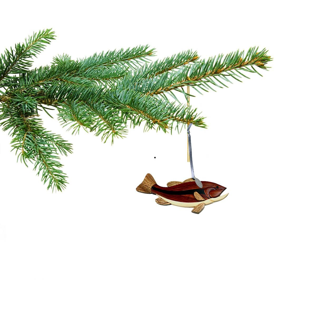 Handcrafted Bass Fish Christmas Ornament 2026 - Fishing Lover Gift 1 - MeasureMason Handcrafted Bass Fish Christmas Ornament 2026 - Fishing Lover Gift 1