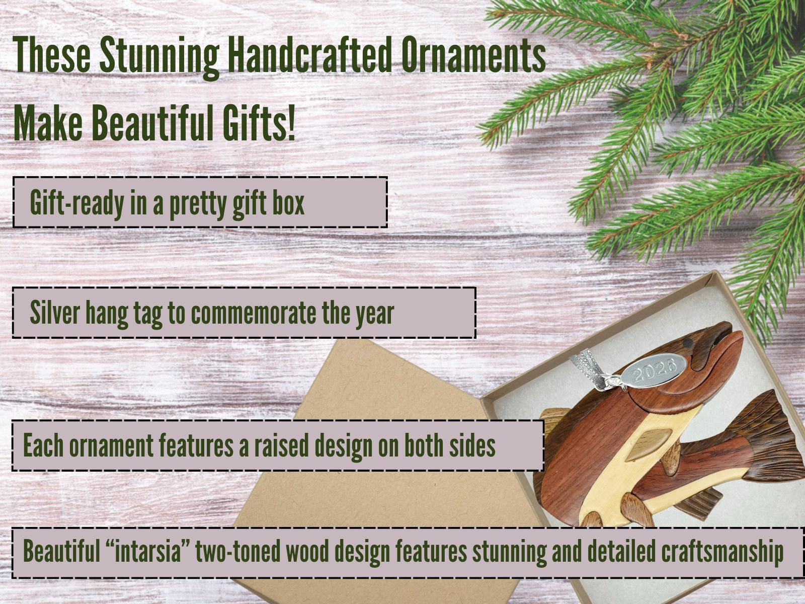 Handcrafted Bass Fish Christmas Ornament 2026 - Fishing Lover Gift 4 - MeasureMason Handcrafted Bass Fish Christmas Ornament 2026 - Fishing Lover Gift 4