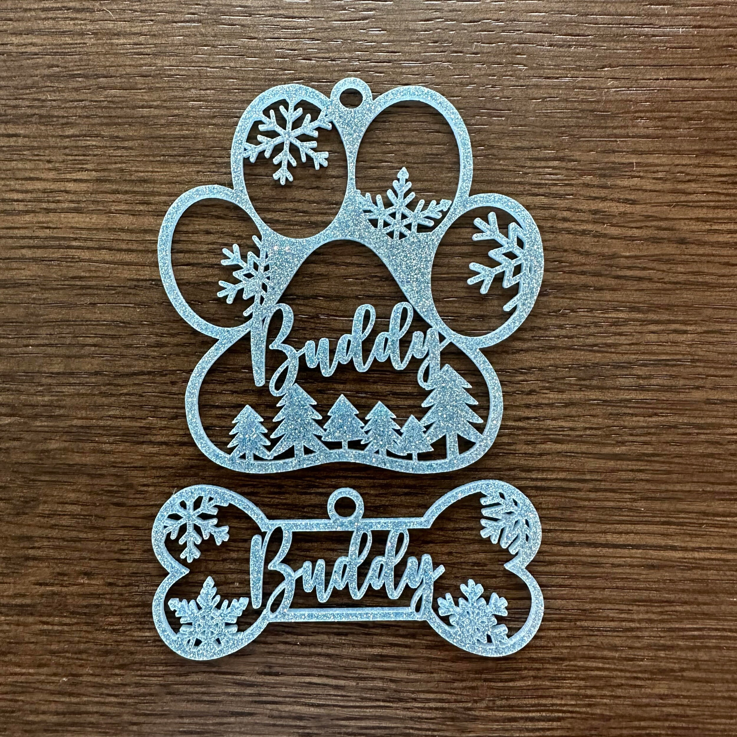 Personalized Cat Ornament - Custom Kitten Paw or Christmas Ornament with Your Cats Name - Laser Cut Gift for Cat Lovers 2 - MeasureMason Personalized Cat Ornament - Custom Kitten Paw or Christmas Ornament with Your Cats Name - Laser Cut Gift for Cat Lovers 2