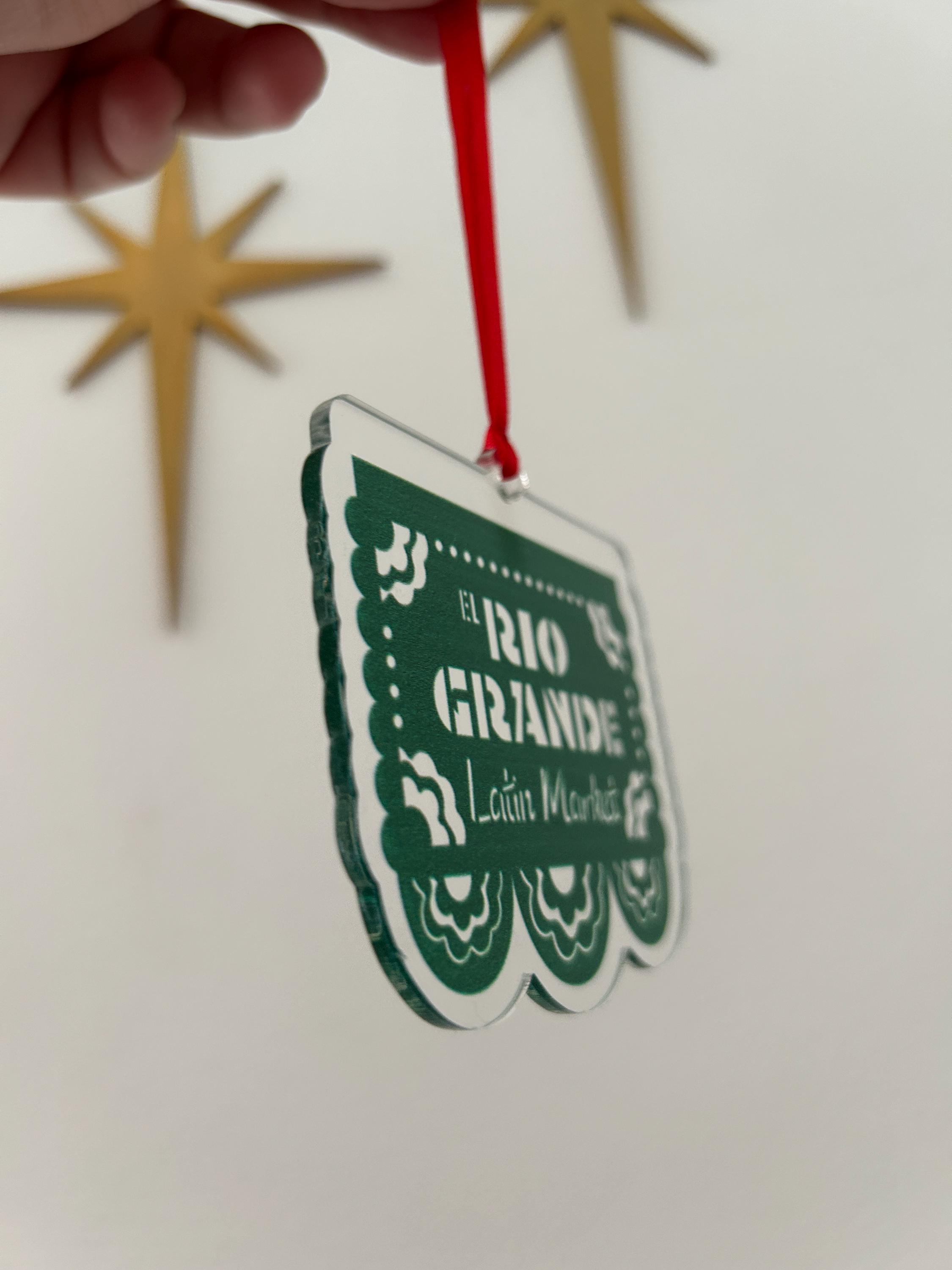 Our First Christmas as Mr. & Mrs. Acrylic Ornament - Personalized with Names & Est. Date 3 - MeasureMason Our First Christmas as Mr. & Mrs. Acrylic Ornament - Personalized with Names & Est. Date 3