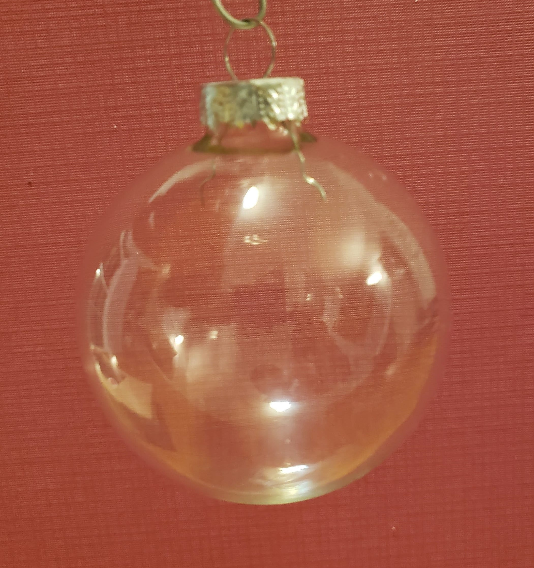 30 Pack Fillable Clear Glass Ornament Balls 2.75 30 Pack Fillable Clear Glass Ornament Balls 2.75