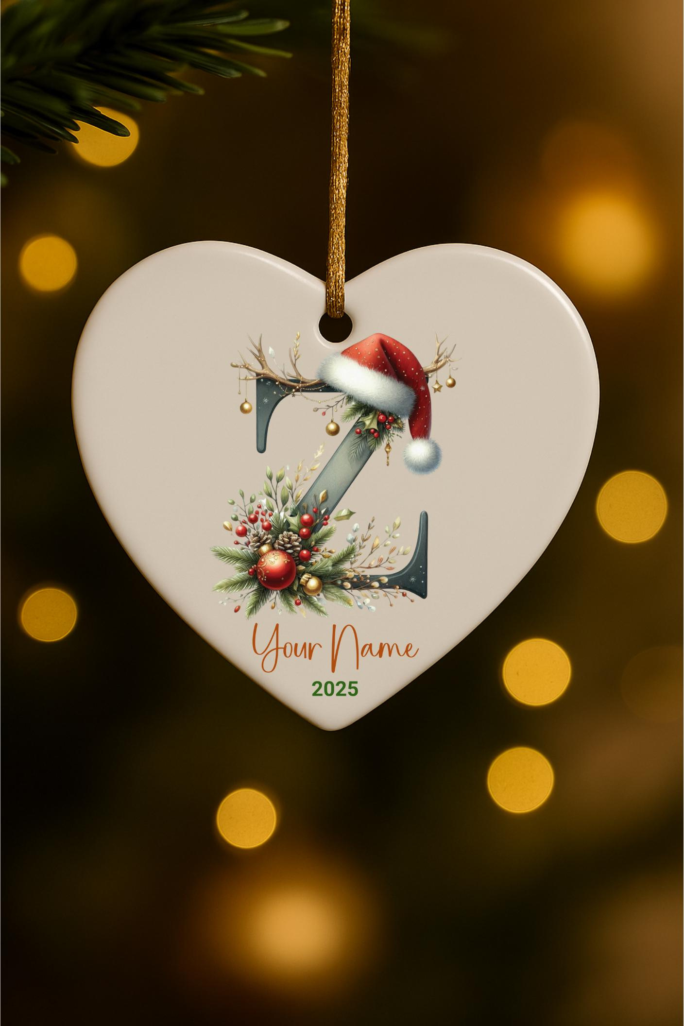 Personalized Monogram Family Ornament – Custom Initial & Year Keepsake Gift 3 - MeasureMason Personalized Monogram Family Ornament – Custom Initial & Year Keepsake Gift 3