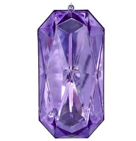 8.5" Acrylic Jewel Christmas Ornament with Wreath Attachment 2 - MeasureMason 8.5" Acrylic Jewel Christmas Ornament with Wreath Attachment 2