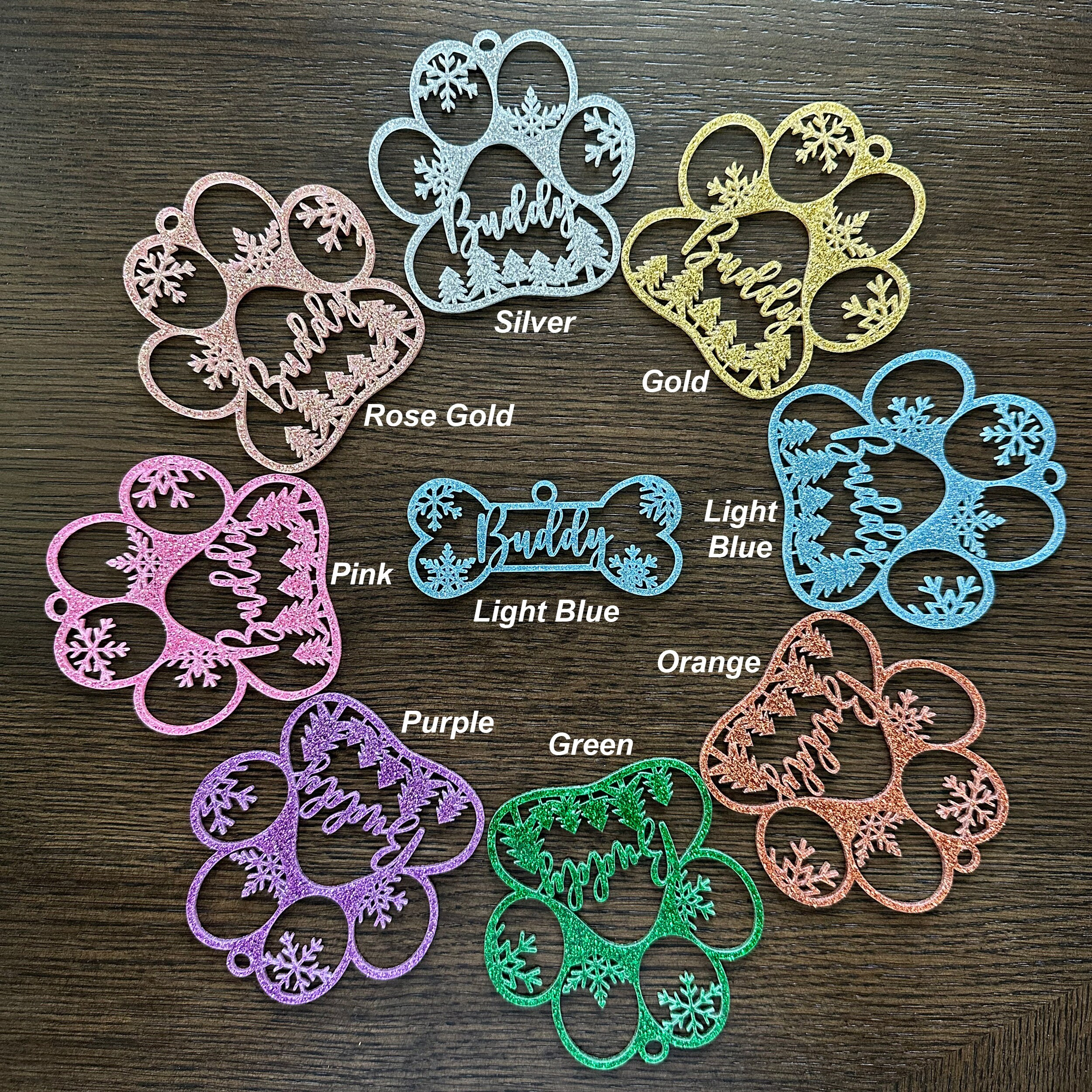 Personalized Cat Ornament - Custom Kitten Paw or Christmas Ornament with Your Cats Name - Laser Cut Gift for Cat Lovers 1 - MeasureMason Personalized Cat Ornament - Custom Kitten Paw or Christmas Ornament with Your Cats Name - Laser Cut Gift for Cat Lovers 1