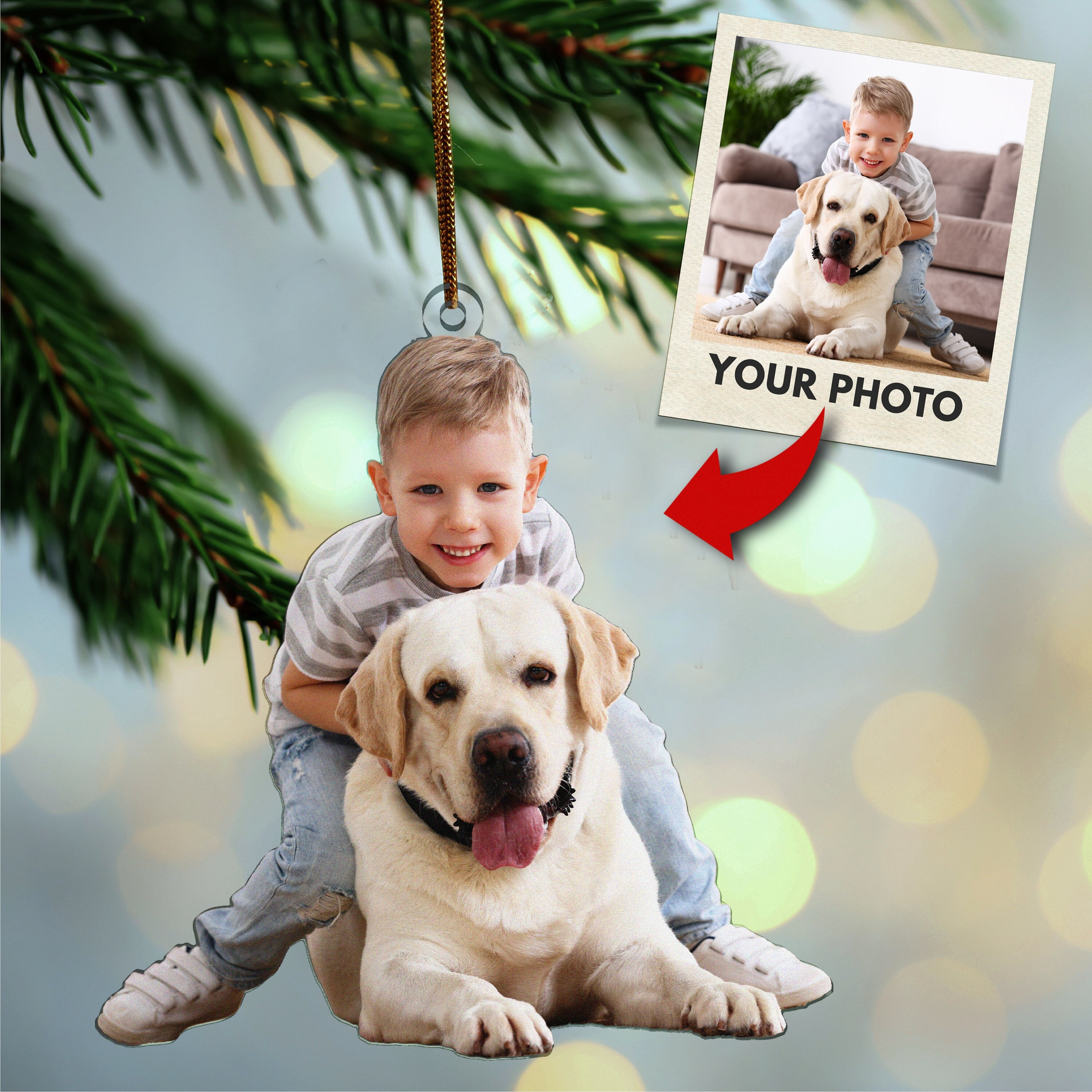 Custom Photo Ornament - Personalized Christmas Ornament, Acrylic Picture Family Photo, Tree Decor 2025 4 - MeasureMason Custom Photo Ornament - Personalized Christmas Ornament, Acrylic Picture Family Photo, Tree Decor 2025 4