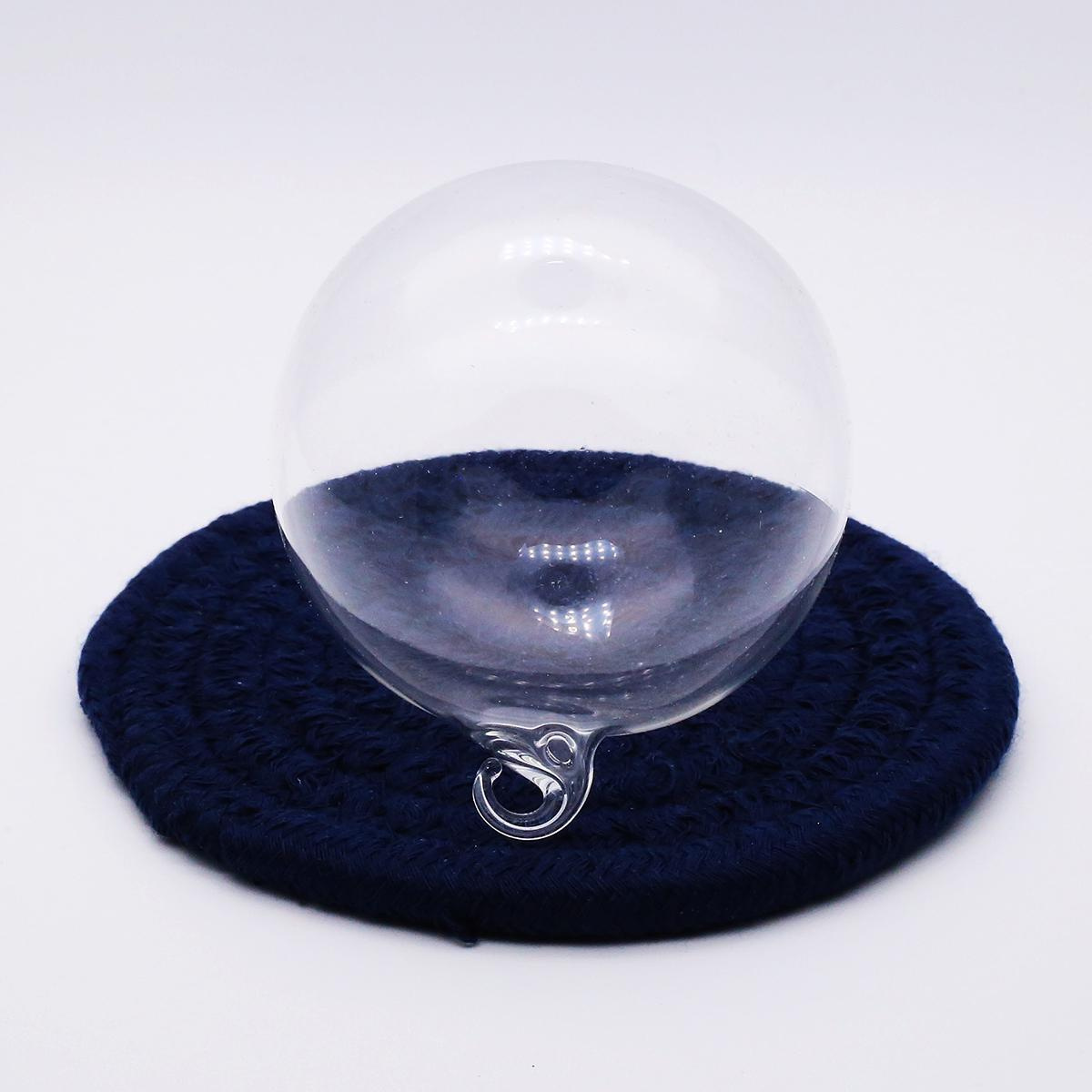 10 Pack 2.6" Glass Christmas Ornaments DIY Paintable Fillable Round Balls with Hooks for Holiday Decoration 1