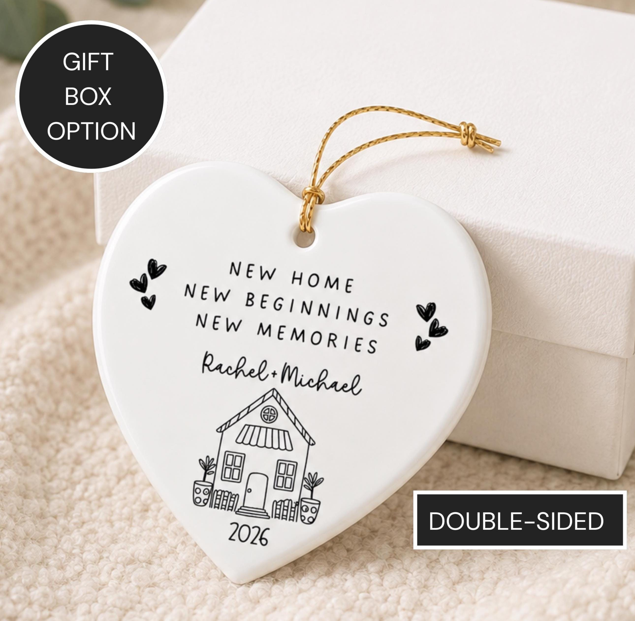 Personalized New Home Ornament 2026, Couple Housewarming Keepsake 1 - MeasureMason Personalized New Home Ornament 2026, Couple Housewarming Keepsake 1
