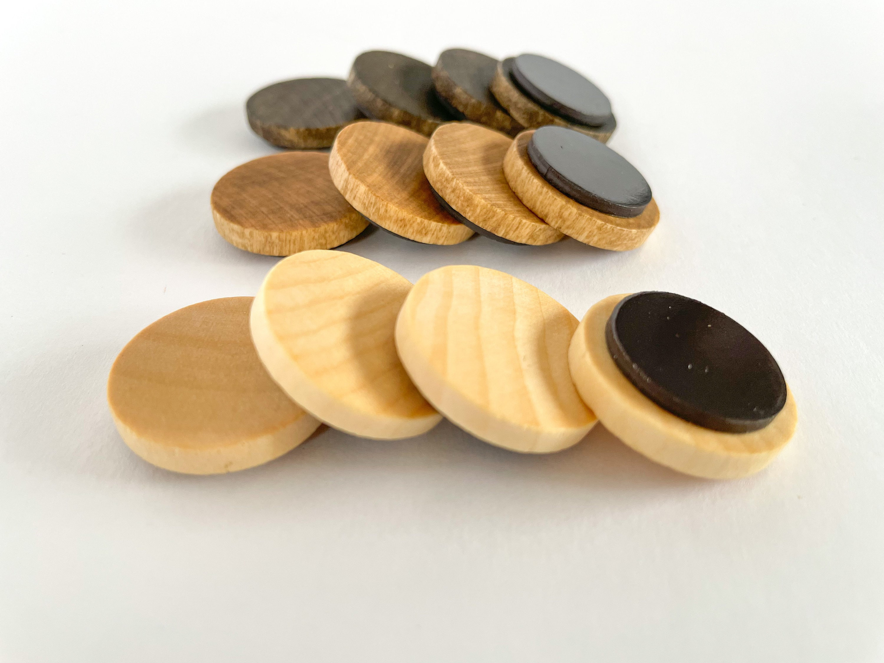1 Inch Round Wood Magnets - Natural Eco-Friendly Set of 12 1 Inch Round Wood Magnets - Natural Eco-Friendly Set of 12