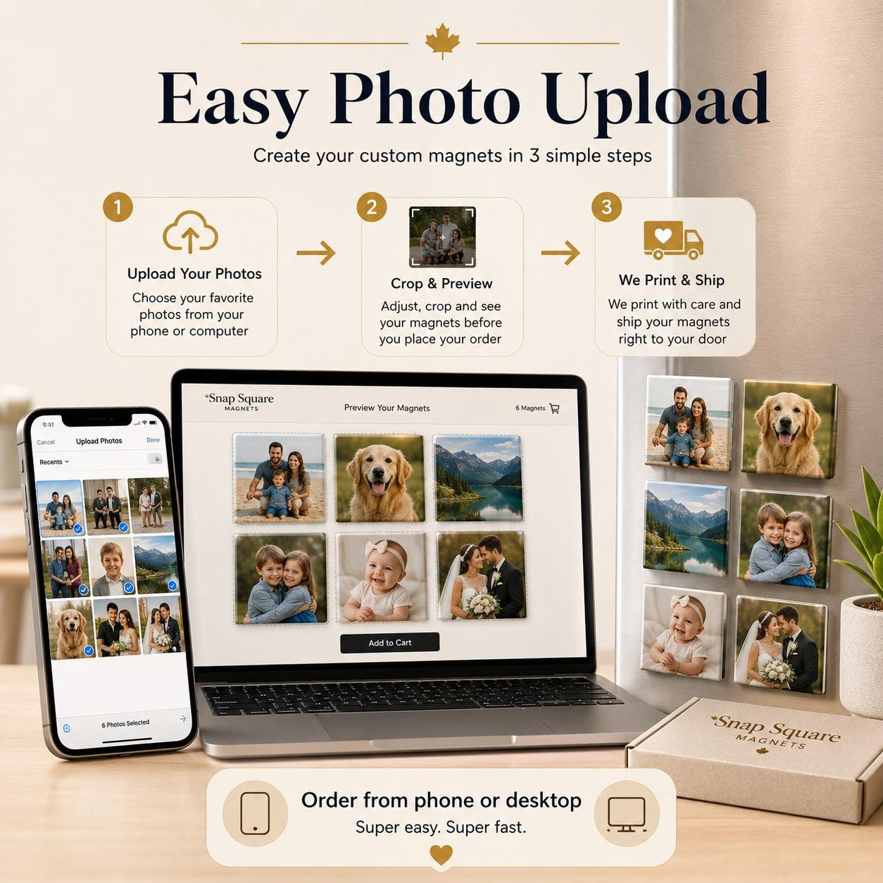 Personalized Button Photo Magnets 2x2 Set - Custom Square Fridge & Locker Mini Picture Magnets 4 - MeasureMason Personalized Button Photo Magnets 2x2 Set - Custom Square Fridge & Locker Mini Picture Magnets 4