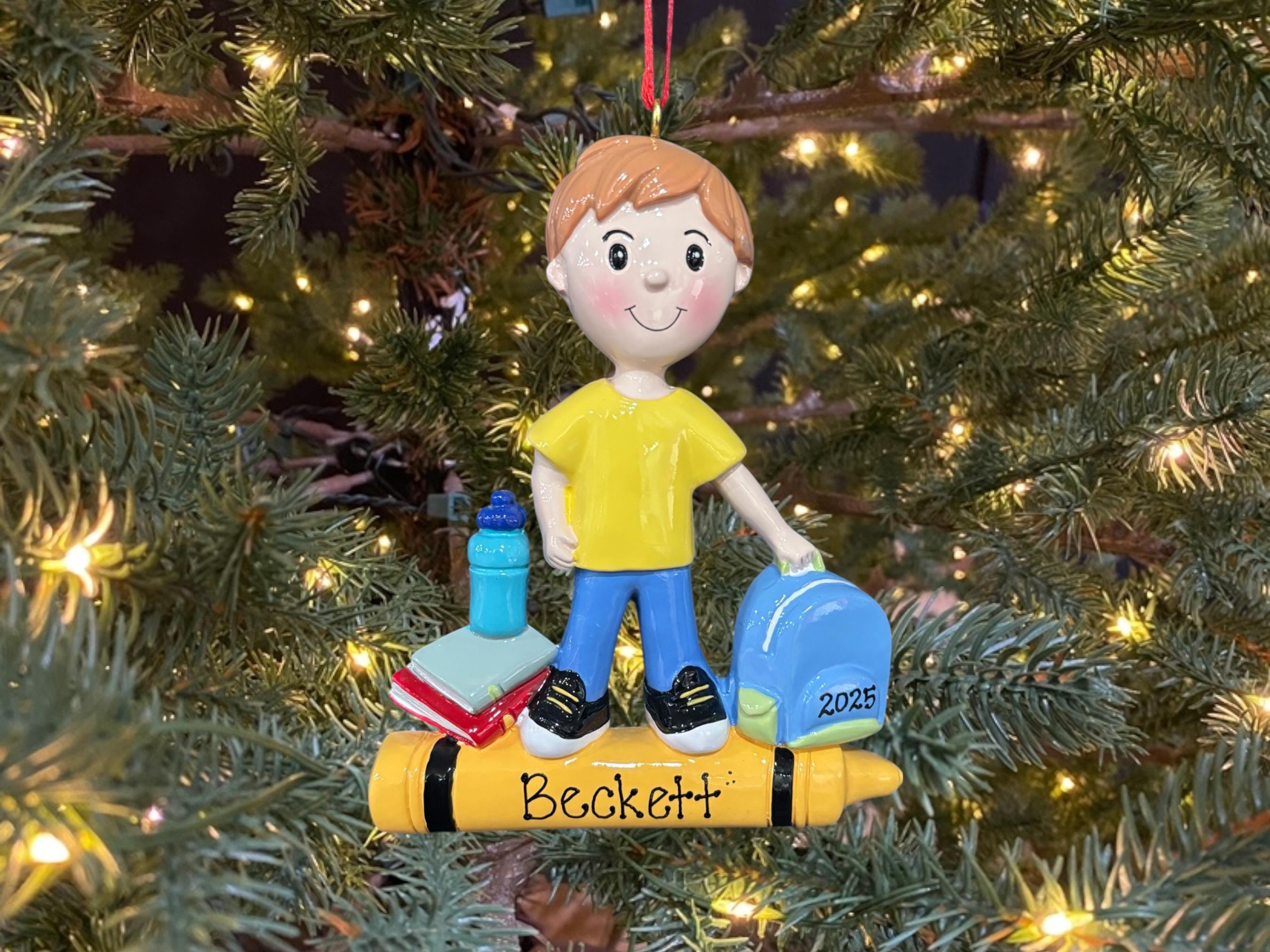 Personalized Kindergarten Milestone Christmas Ornament - Custom Name & Year Keepsake 1 - MeasureMason Personalized Kindergarten Milestone Christmas Ornament - Custom Name & Year Keepsake 1