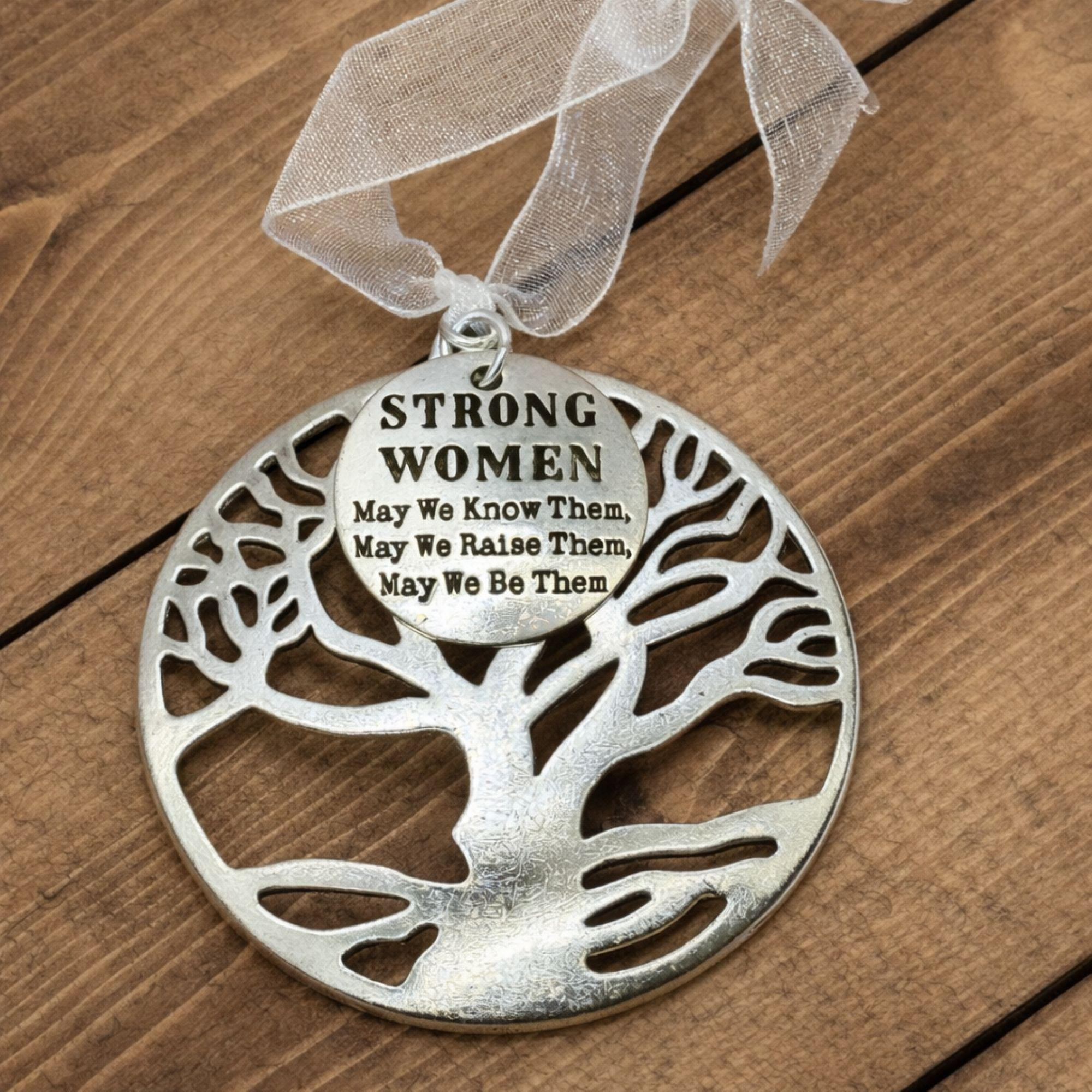 Strong Women Tree of Life Ornament, Inspirational Christmas Gift for Her 1 - MeasureMason Strong Women Tree of Life Ornament, Inspirational Christmas Gift for Her 1