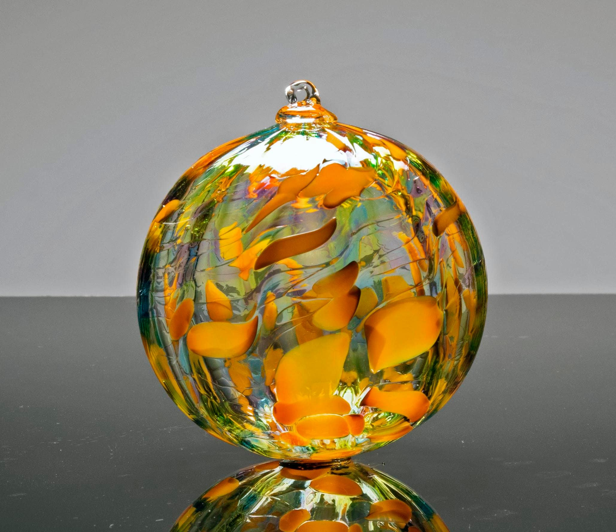 Autumn Leaves Hand Blown Glass Ornament 2 - MeasureMason Autumn Leaves Hand Blown Glass Ornament 2