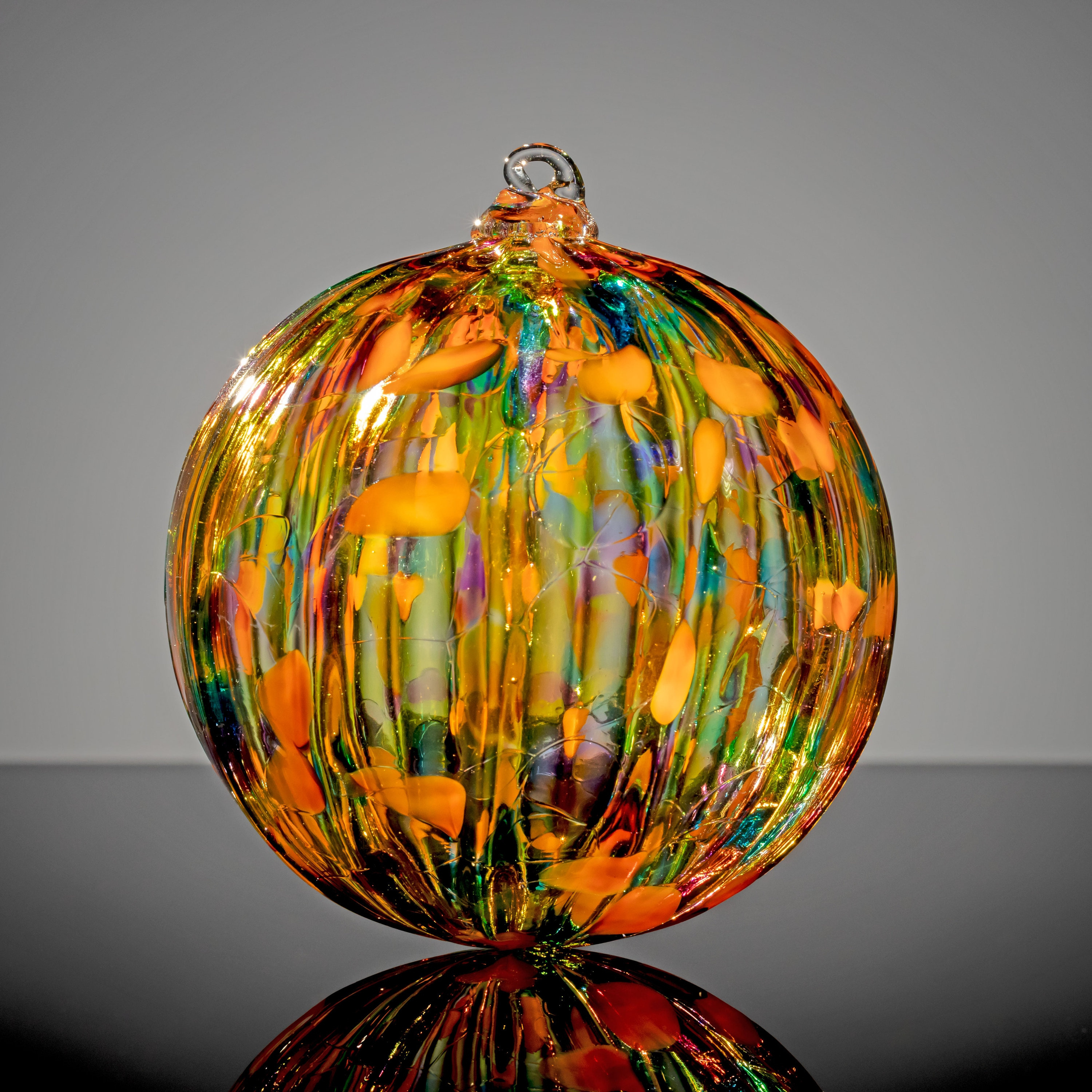 Autumn Leaves Hand Blown Glass Ornament 1 - MeasureMason Autumn Leaves Hand Blown Glass Ornament 1