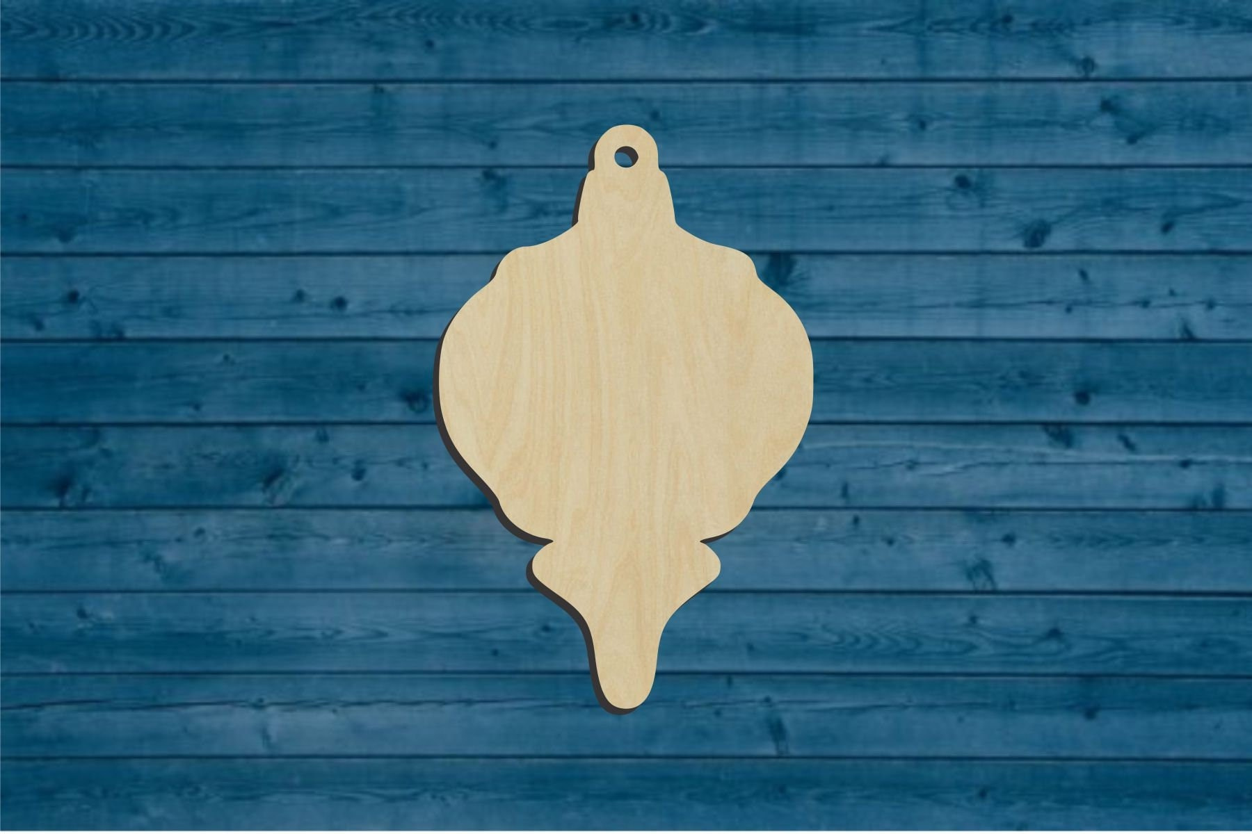 Blank Wood Christmas Ornament Shape - DIY Laser Cut Craft Cutout Blank Wood Christmas Ornament Shape - DIY Laser Cut Craft Cutout
