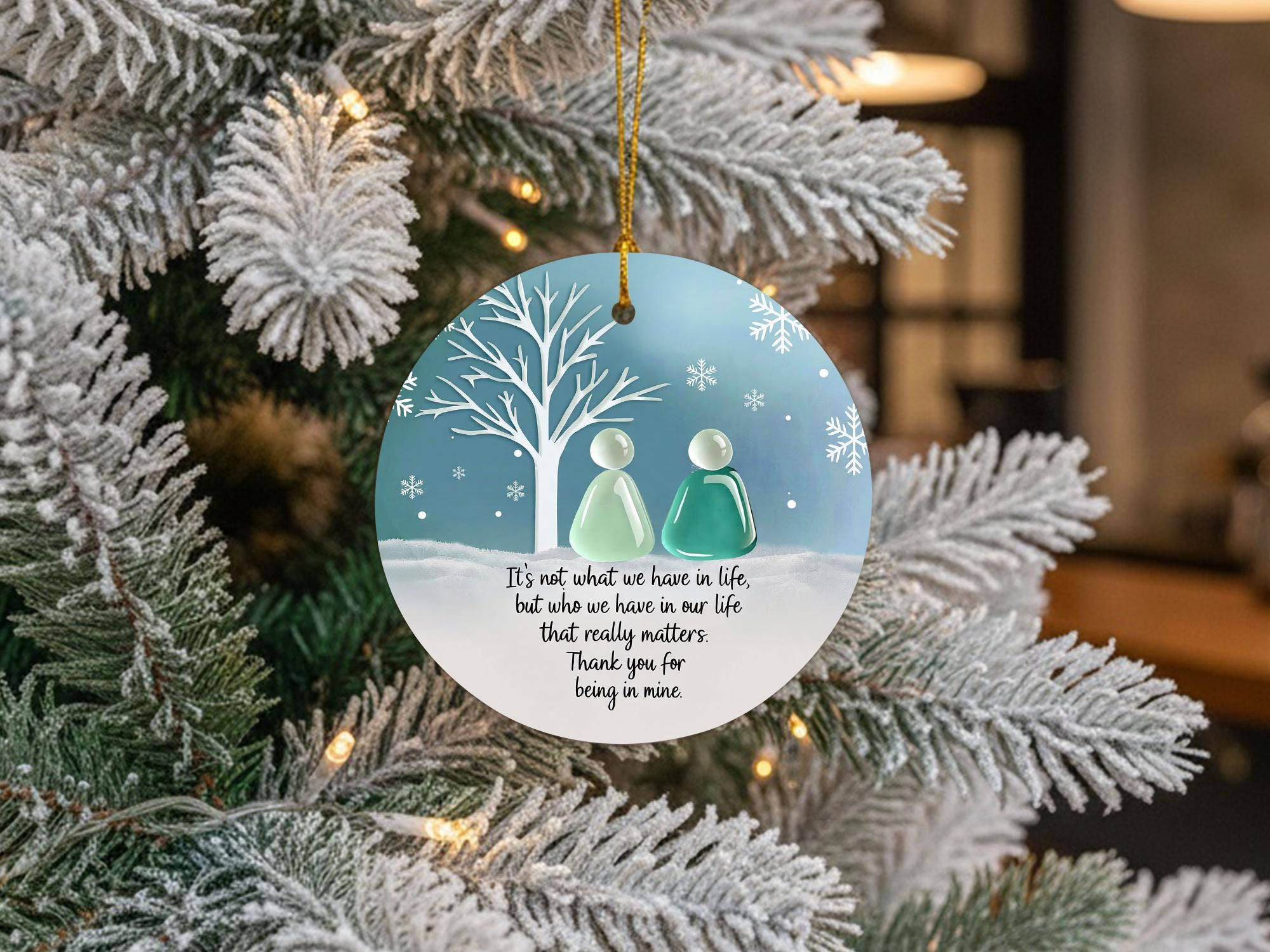 Personalized Friendship Heart Ornament for Christmas Tree, Friendship Keepsake Gift 2 - MeasureMason Personalized Friendship Heart Ornament for Christmas Tree, Friendship Keepsake Gift 2