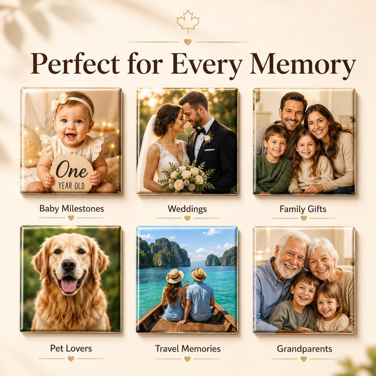Personalized Button Photo Magnets 2x2 Set - Custom Square Fridge & Locker Mini Picture Magnets 1 - MeasureMason Personalized Button Photo Magnets 2x2 Set - Custom Square Fridge & Locker Mini Picture Magnets 1
