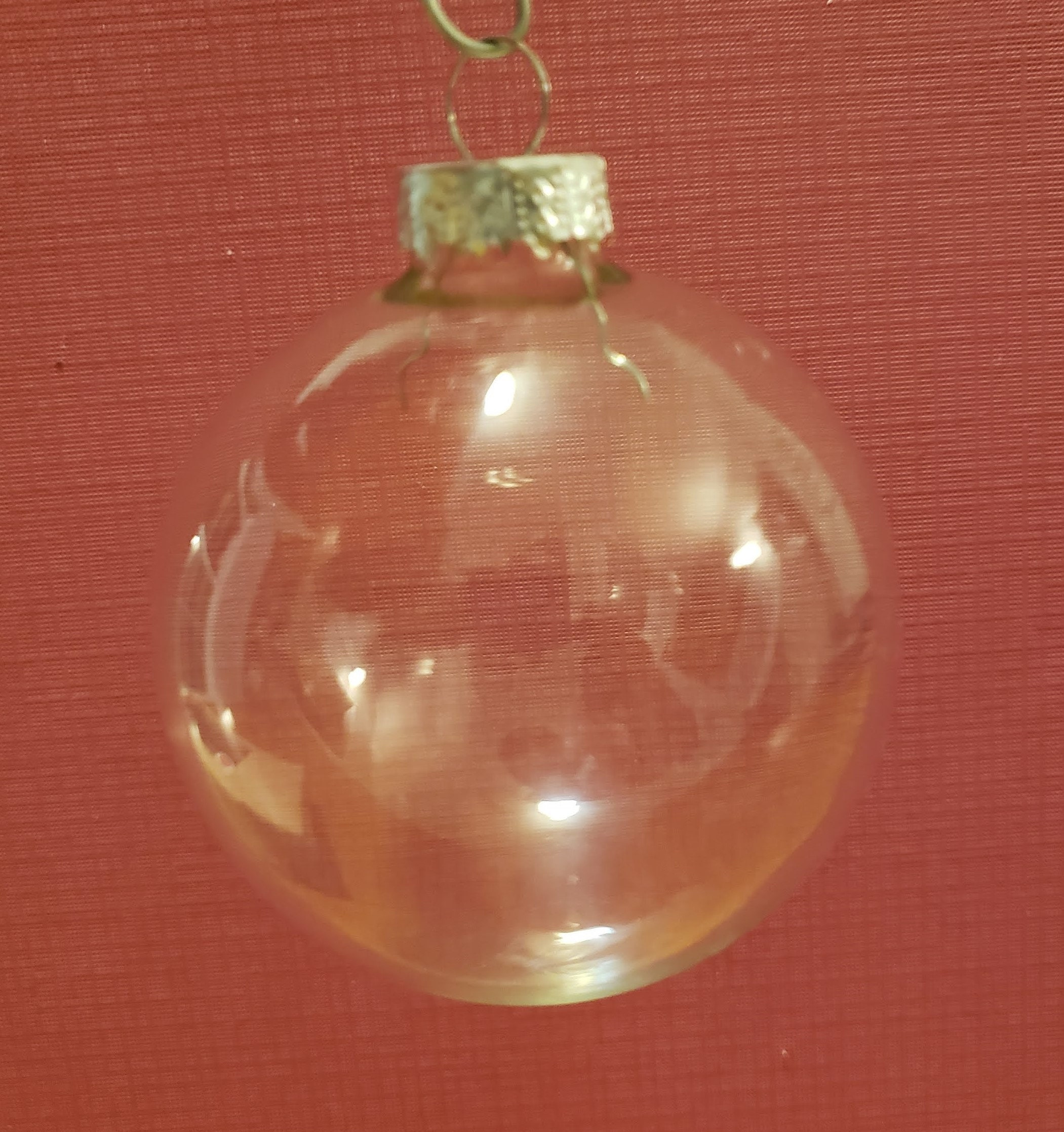Fillable Glass Ornaments Set of 18, Clear DIY Craft Balls for Christmas Decorating