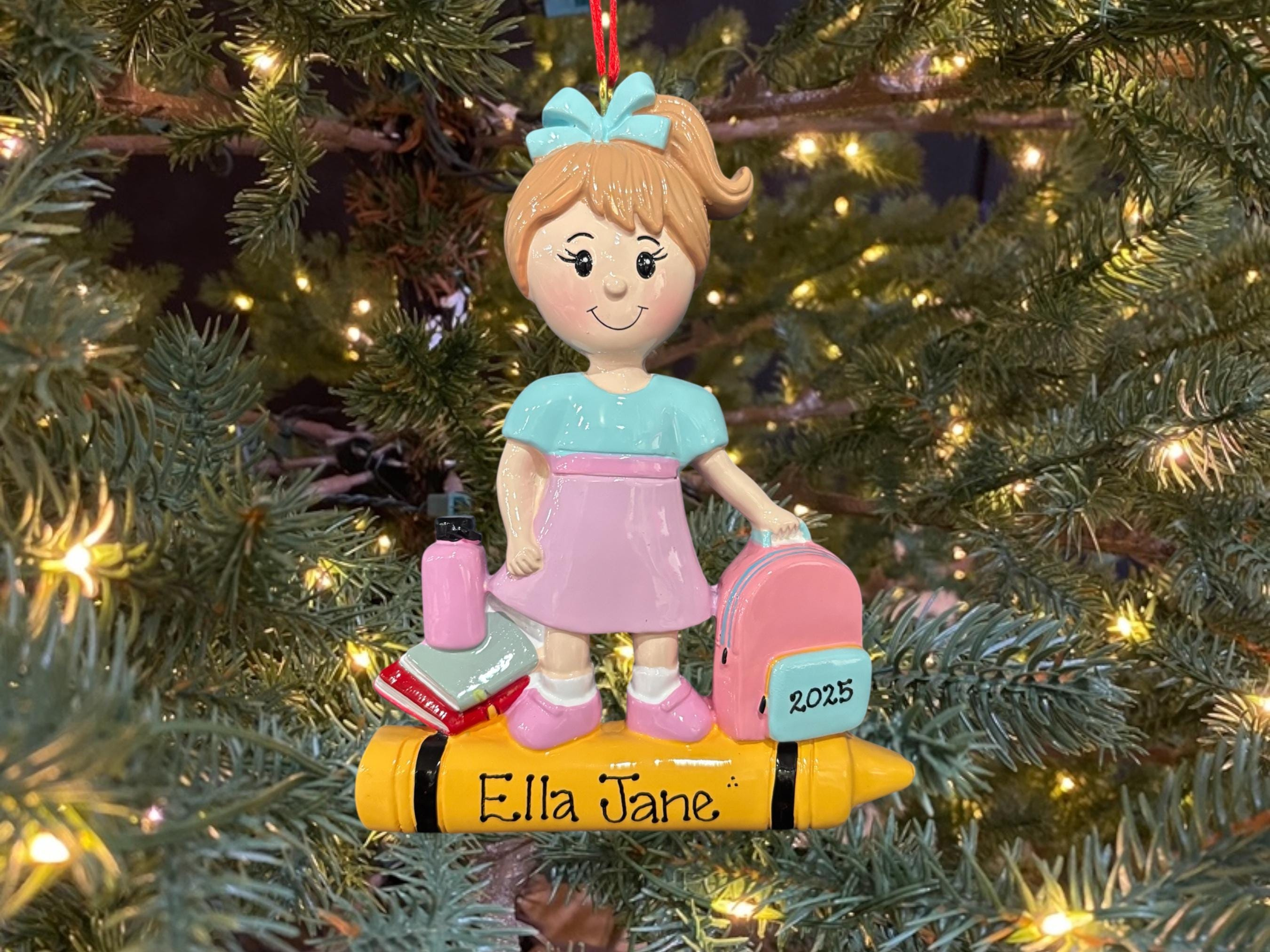 Personalized Kindergarten Milestone Christmas Ornament - Custom Name & Year Keepsake 3 - MeasureMason Personalized Kindergarten Milestone Christmas Ornament - Custom Name & Year Keepsake 3