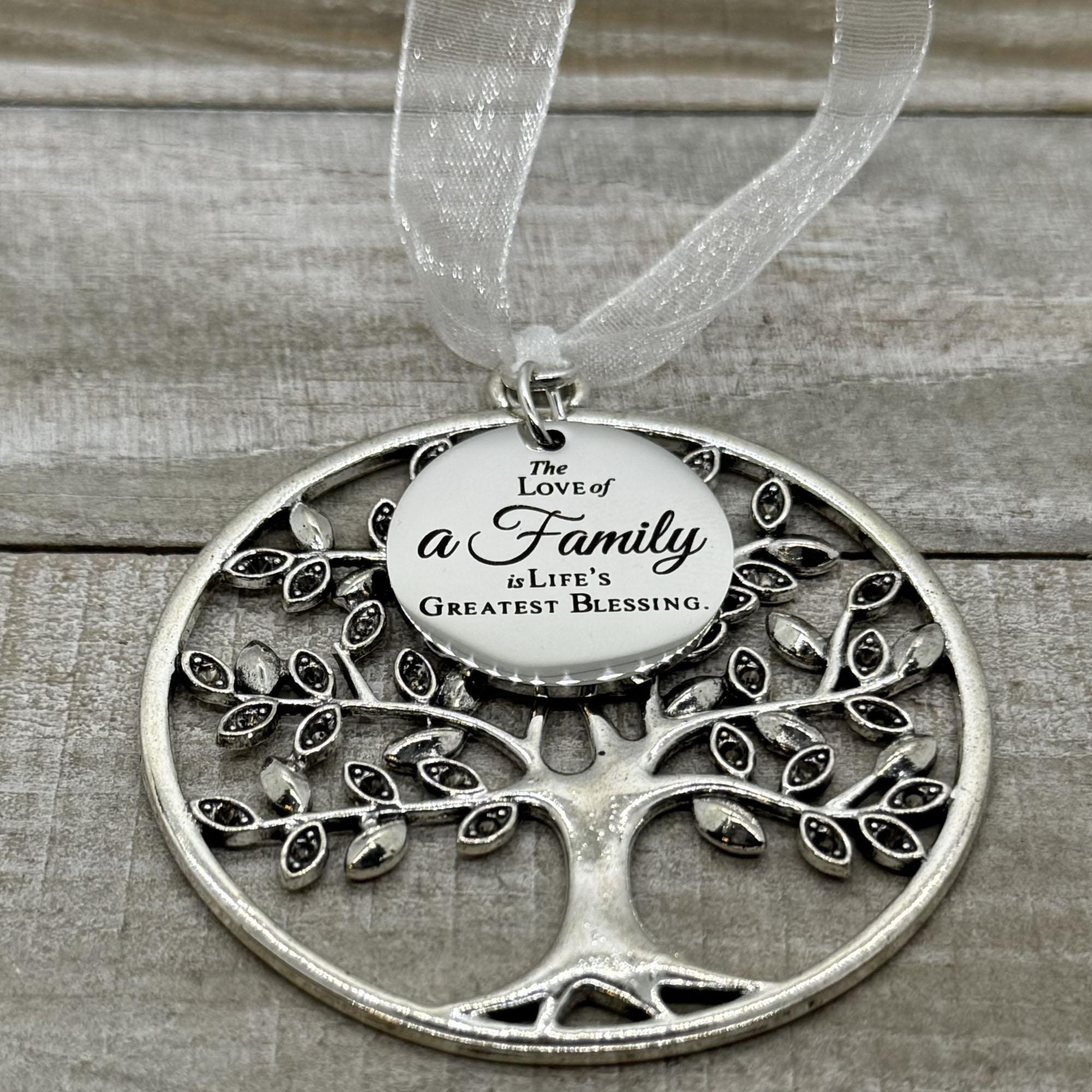 Tree of Life Ornament - The Love of a Family Is Life's Greatest Blessing - Christmas Keepsake Gift Tree of Life Ornament - The Love of a Family Is Life's Greatest Blessing - Christmas Keepsake Gift
