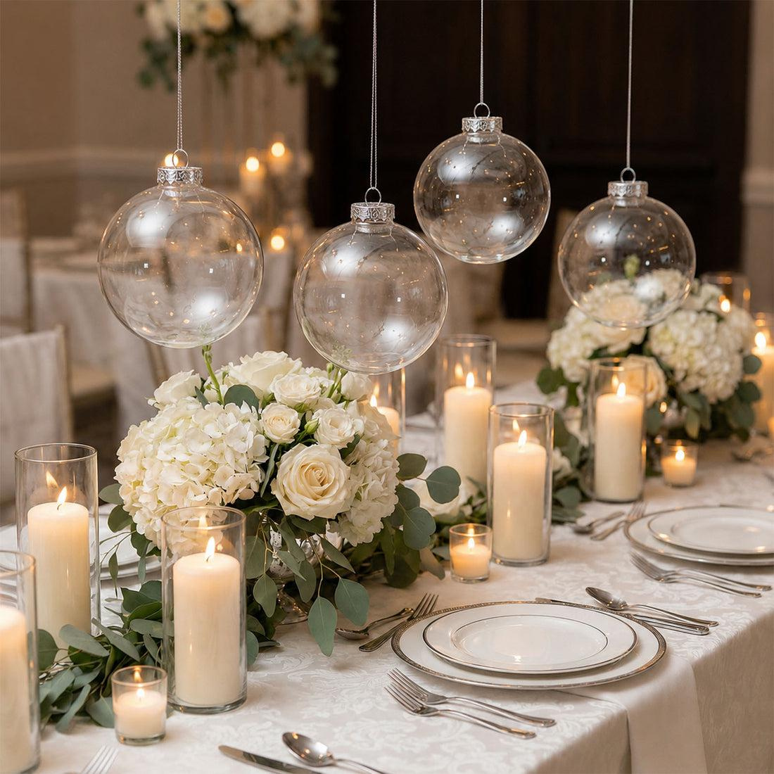 4 Pack Clear Glass Ornaments 4 Inch Fillable Baubles Bulk Christmas Crafts DIY Wedding Decor 4 Pack Clear Glass Ornaments 4 Inch Fillable Baubles Bulk Christmas Crafts DIY Wedding Decor