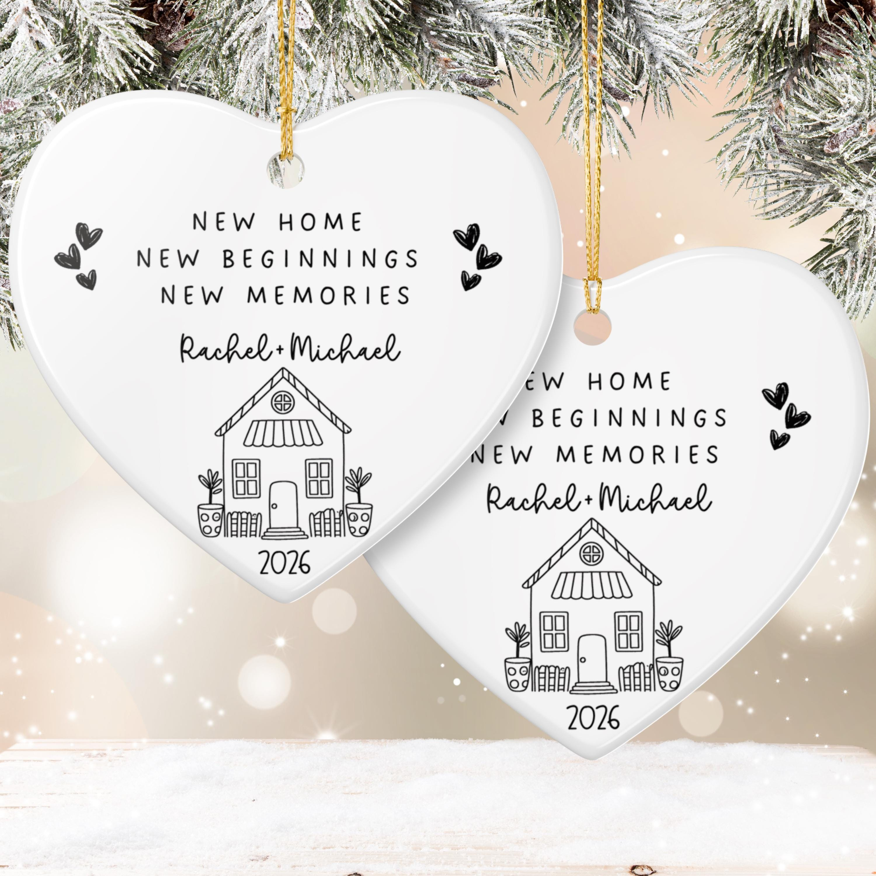 Personalized New Home Ornament 2026, Couple Housewarming Keepsake 3 - MeasureMason Personalized New Home Ornament 2026, Couple Housewarming Keepsake 3