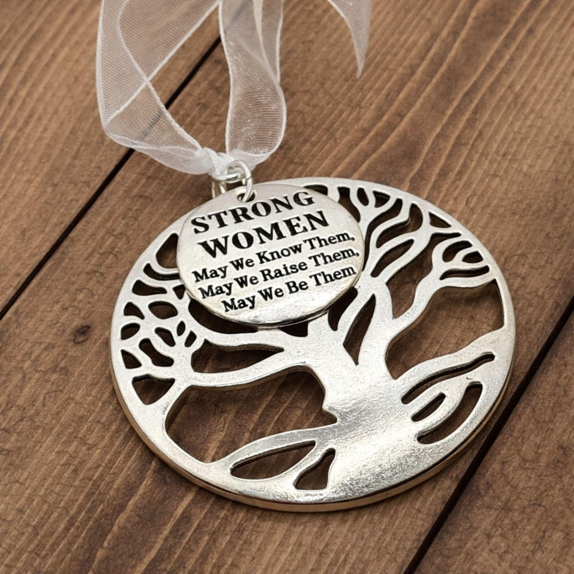 Strong Women Tree of Life Ornament, Inspirational Christmas Gift for Her 4 - MeasureMason Strong Women Tree of Life Ornament, Inspirational Christmas Gift for Her 4