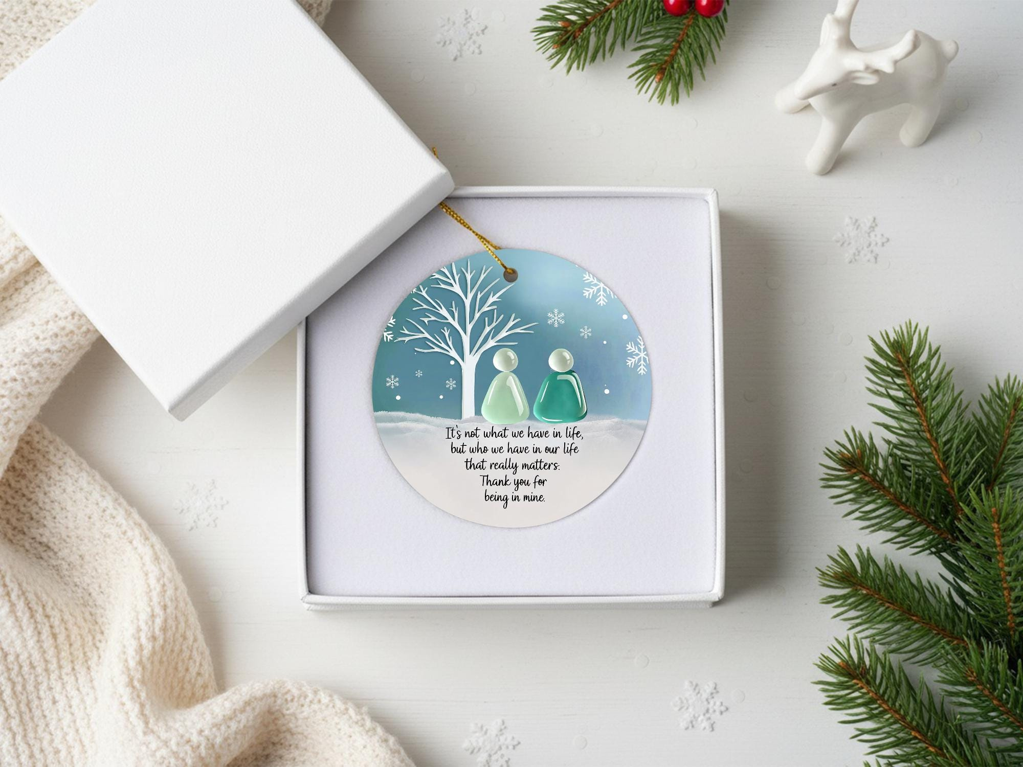 Personalized Friendship Heart Ornament for Christmas Tree, Friendship Keepsake Gift 4 - MeasureMason Personalized Friendship Heart Ornament for Christmas Tree, Friendship Keepsake Gift 4