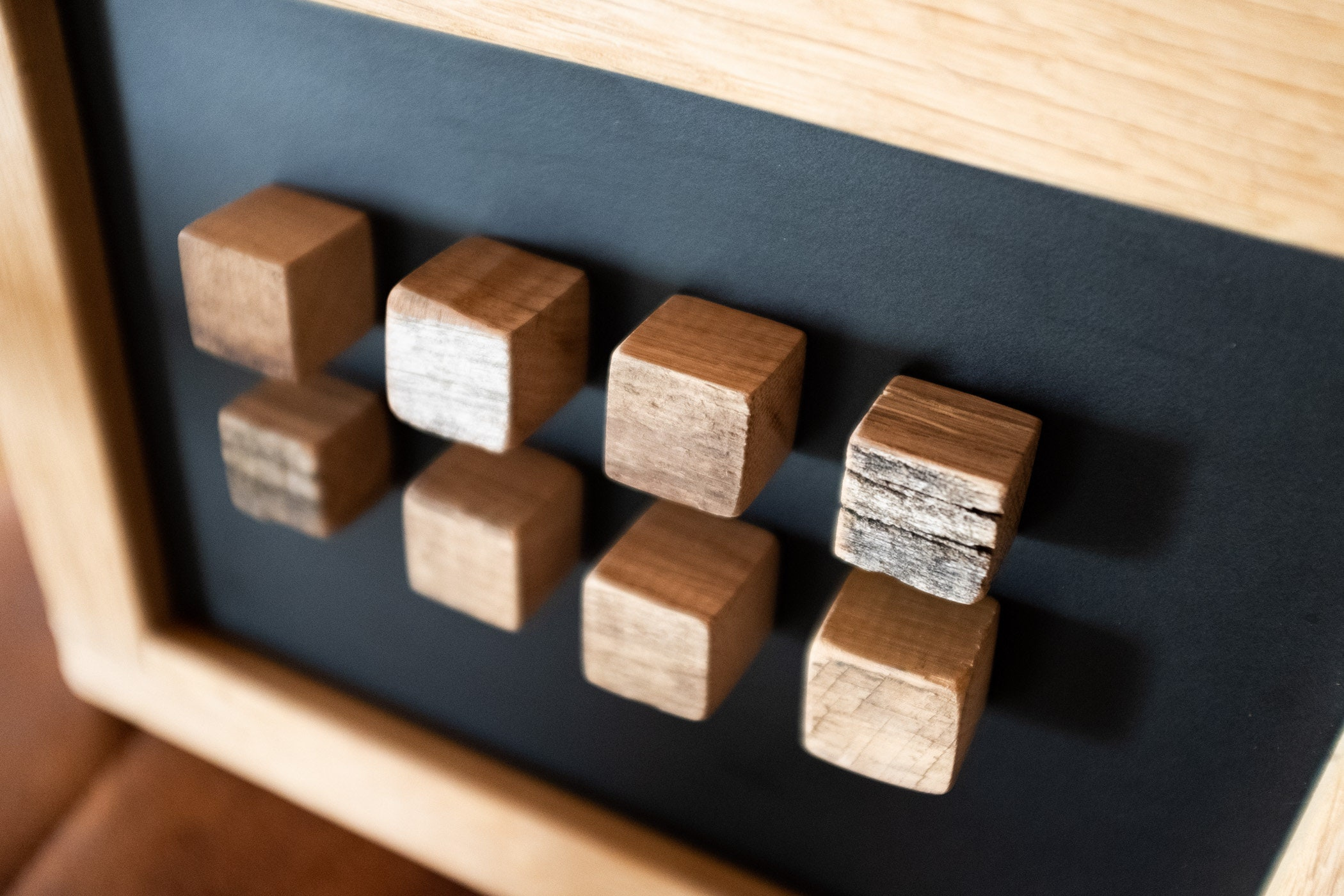 Oak Fridge Magnets with Neodymium Hold, Wooden Blackboard and Pin Board Magnets 2 - MeasureMason Oak Fridge Magnets with Neodymium Hold, Wooden Blackboard and Pin Board Magnets 2