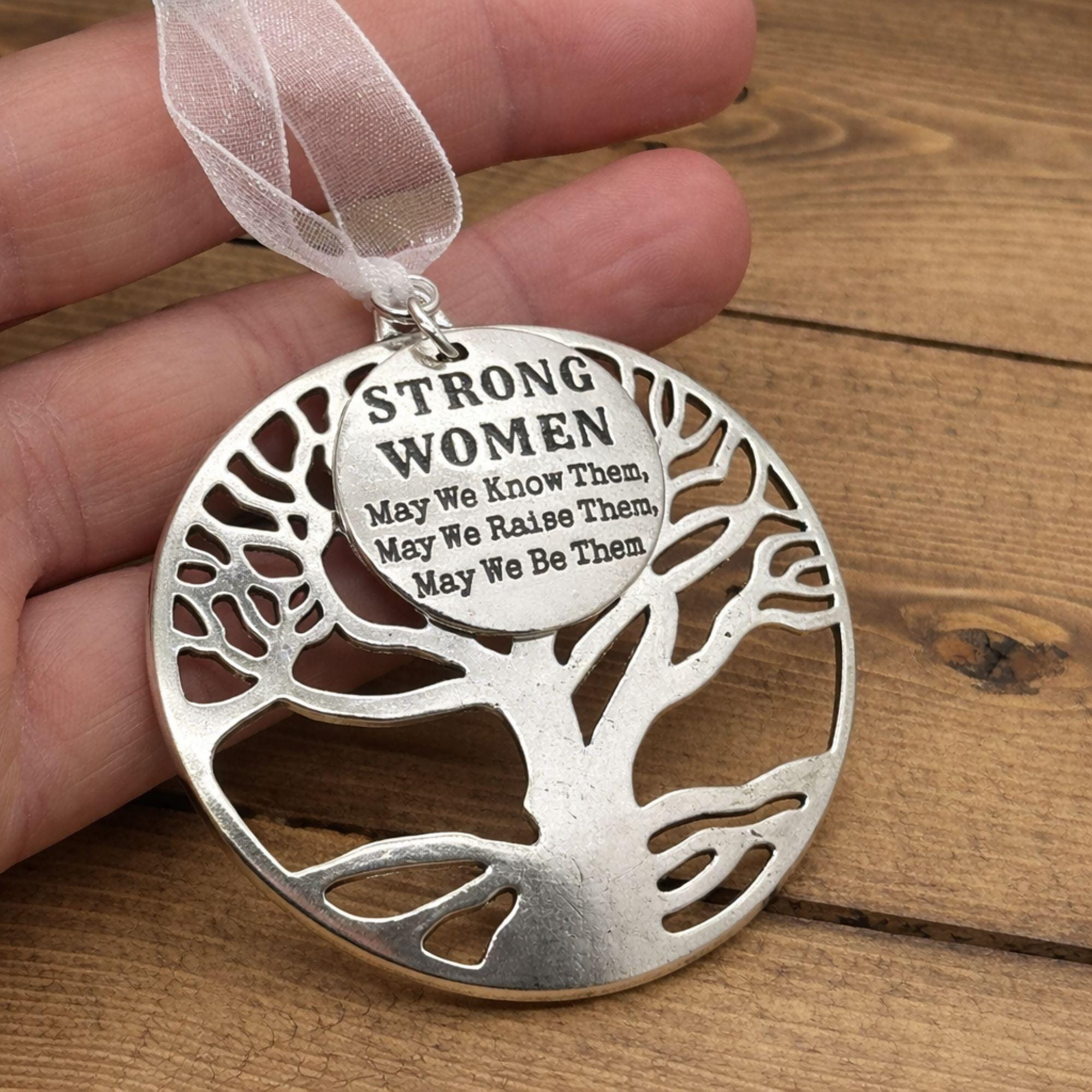 Strong Women Tree of Life Ornament, Inspirational Christmas Gift for Her Strong Women Tree of Life Ornament, Inspirational Christmas Gift for Her