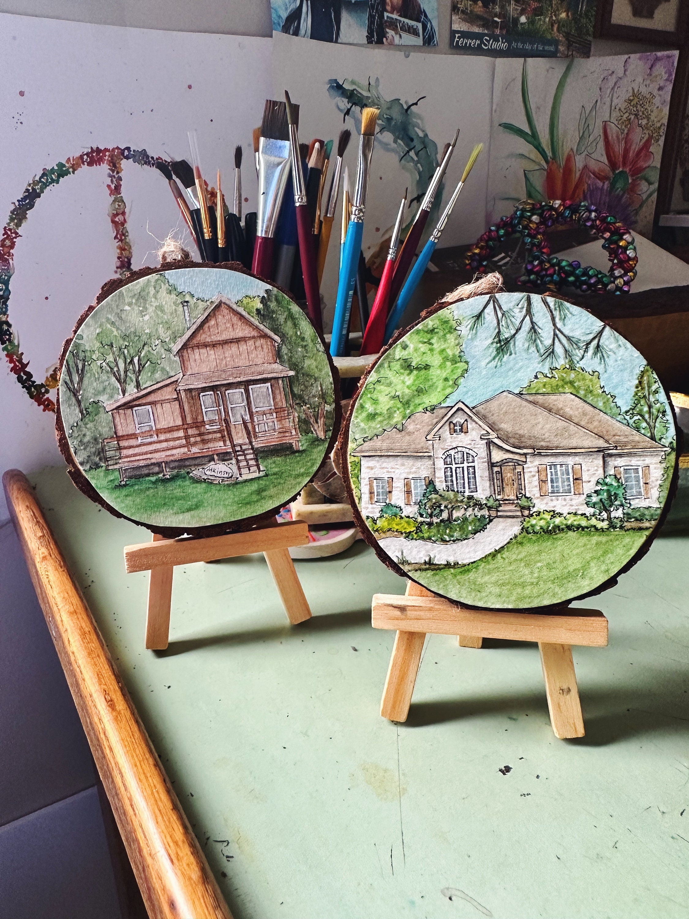 Personalized Hand-Painted Christmas Ornament - Custom New Home Keepsake - Housewarming Gift 3 - MeasureMason Personalized Hand-Painted Christmas Ornament - Custom New Home Keepsake - Housewarming Gift 3