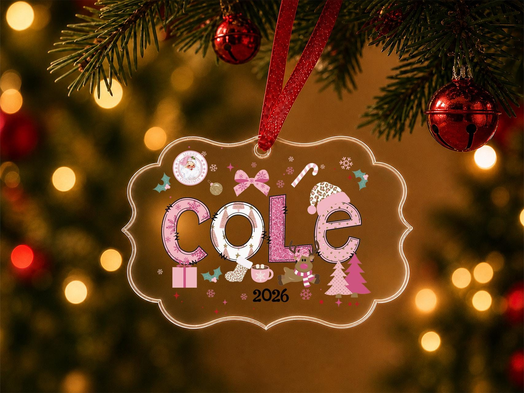 Personalized Name Christmas Ornament, Custom Ceramic Keepsake for Kids and Newborn 2025 Personalized Name Christmas Ornament, Custom Ceramic Keepsake for Kids and Newborn 2025