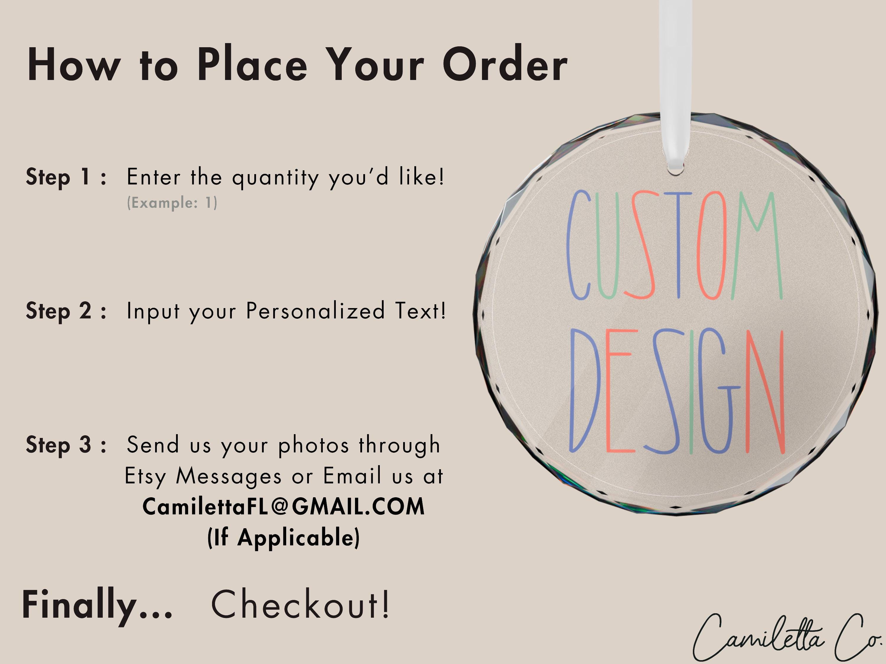 Personalized Christmas Ornament Custom Photo Name Keepsake Gift 2 - MeasureMason Personalized Christmas Ornament Custom Photo Name Keepsake Gift 2