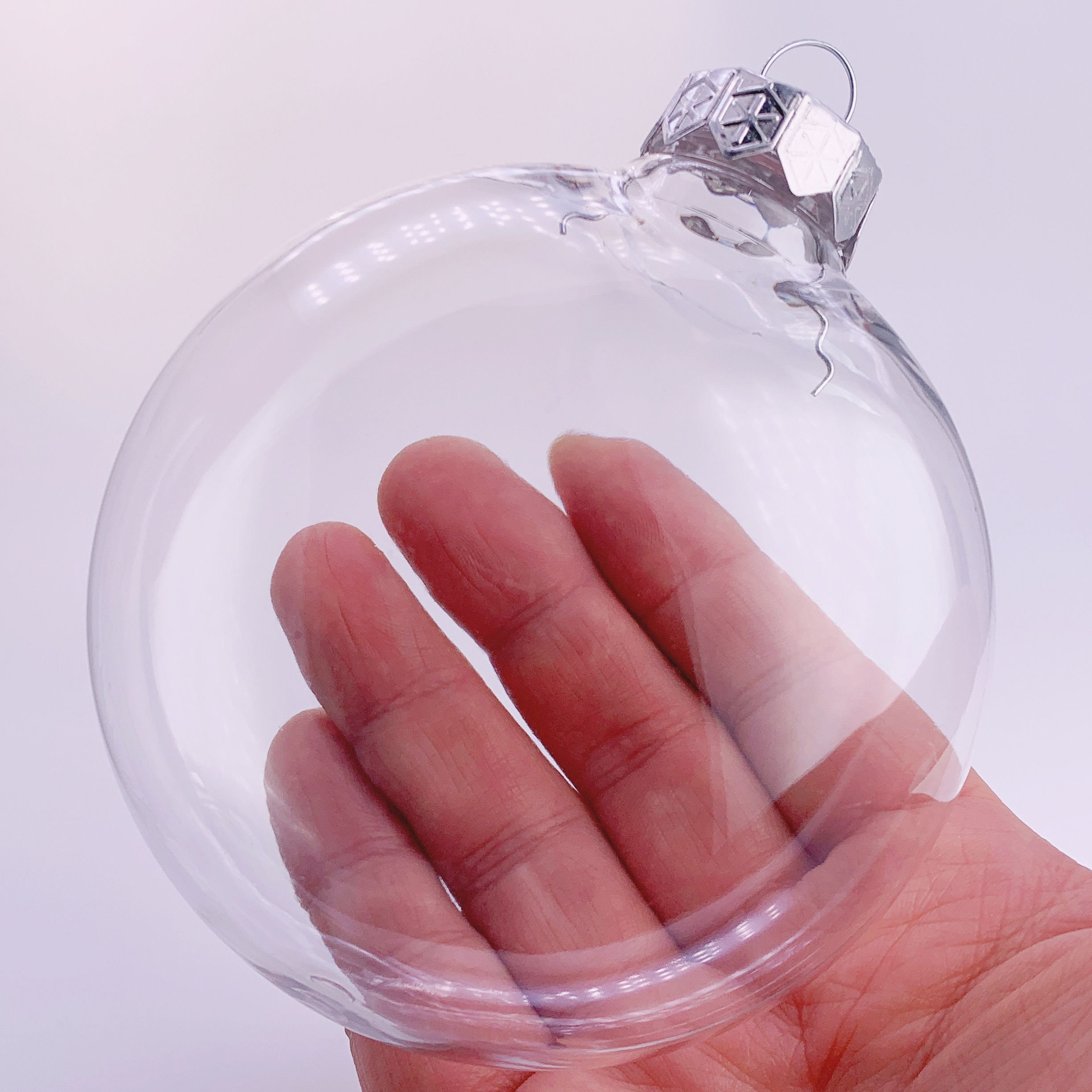 Clear Fillable Plastic Christmas Ornaments 20 Pack, 4 Inch DIY Paintable Oval Baubles 4 - MeasureMason Clear Fillable Plastic Christmas Ornaments 20 Pack, 4 Inch DIY Paintable Oval Baubles 4