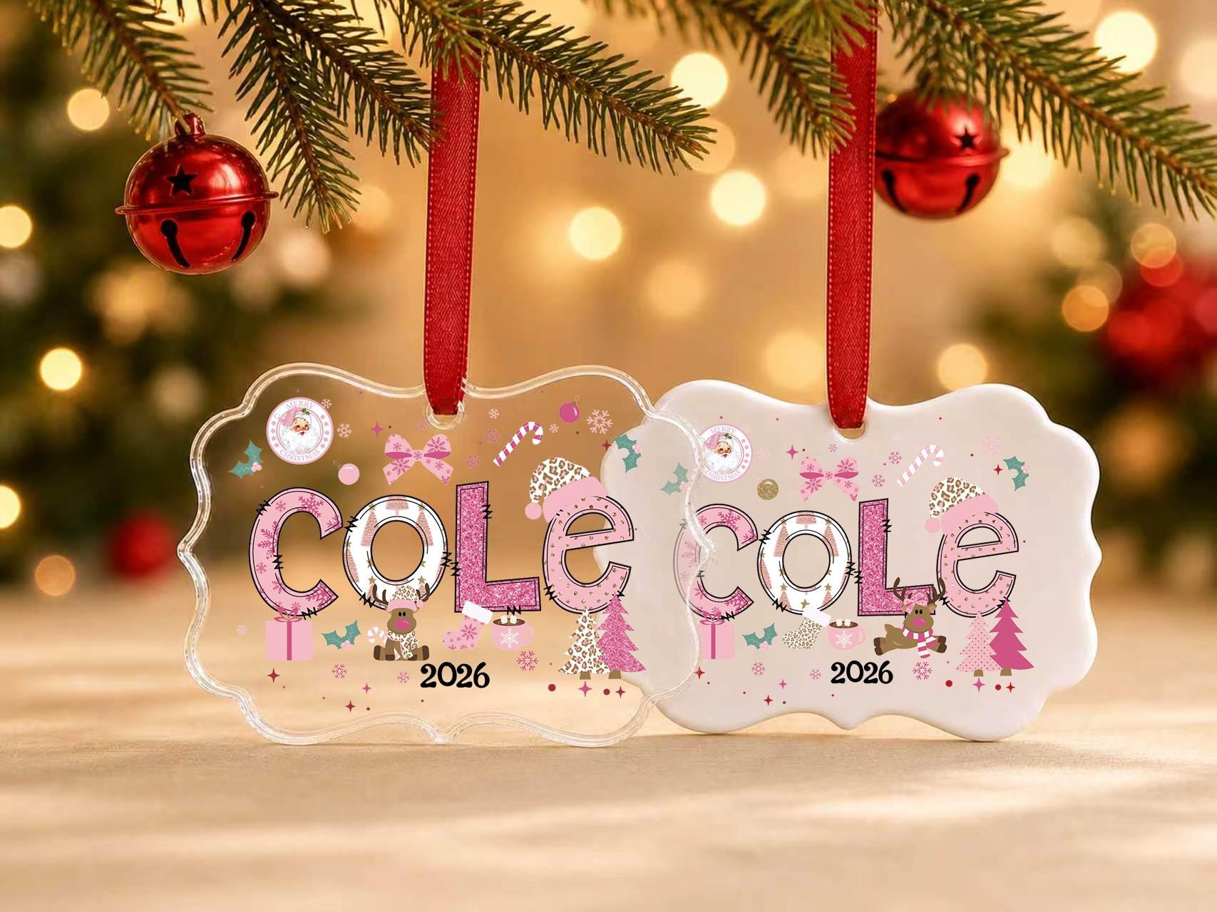Personalized Name Christmas Ornament, Custom Ceramic Keepsake for Kids and Newborn 2025 1 - MeasureMason Personalized Name Christmas Ornament, Custom Ceramic Keepsake for Kids and Newborn 2025 1