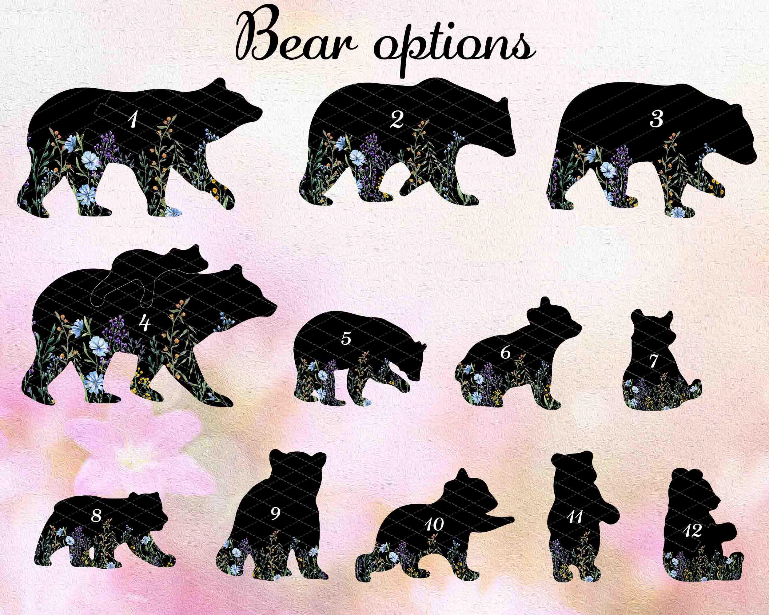 Custom Mama Bear Suncatcher, Personalized Bear Family Window Hanging Gift for Mom 2 - MeasureMason Custom Mama Bear Suncatcher, Personalized Bear Family Window Hanging Gift for Mom 2