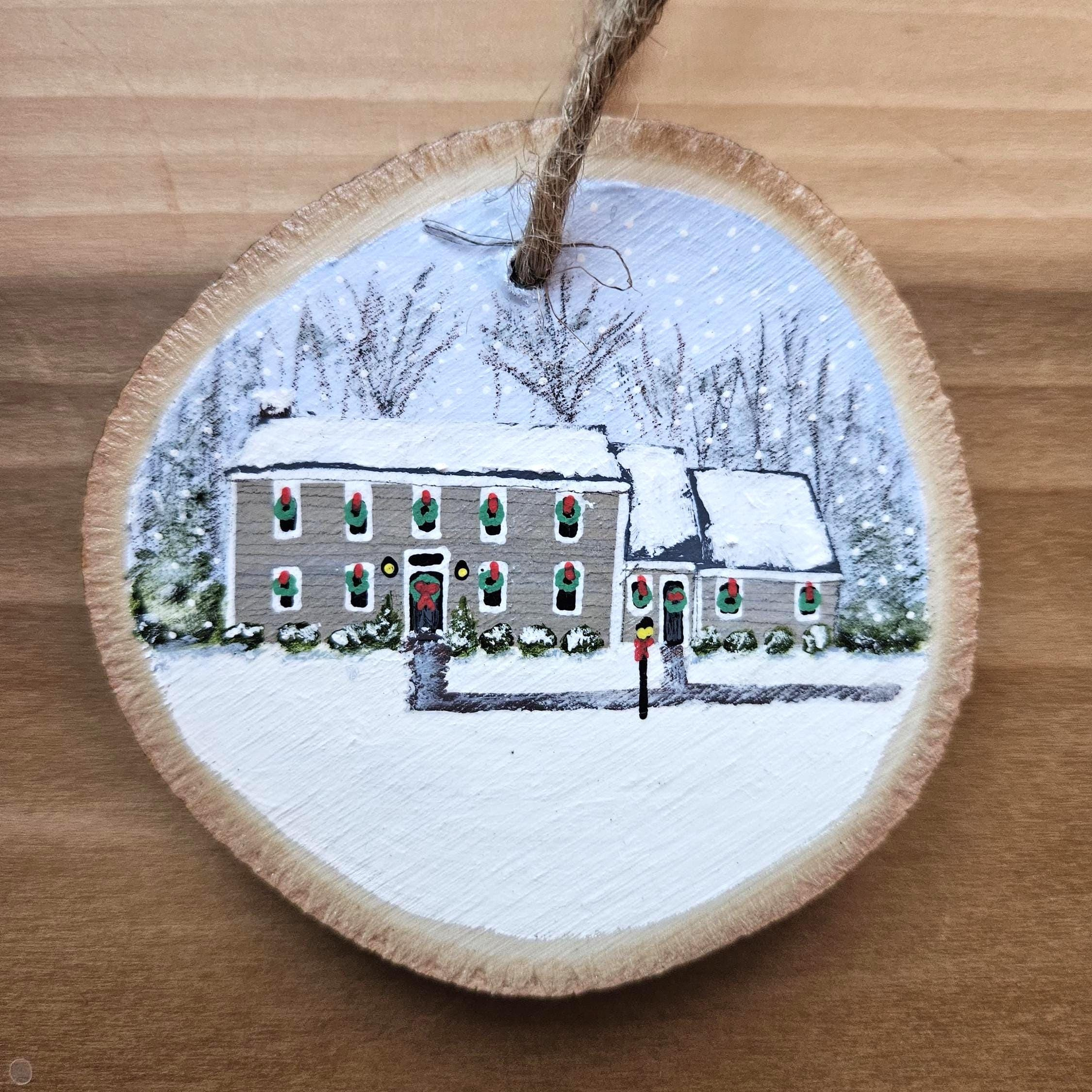 Custom House Portrait Ornament Personalized Hand-Painted Keepsake 4 - MeasureMason Custom House Portrait Ornament Personalized Hand-Painted Keepsake 4