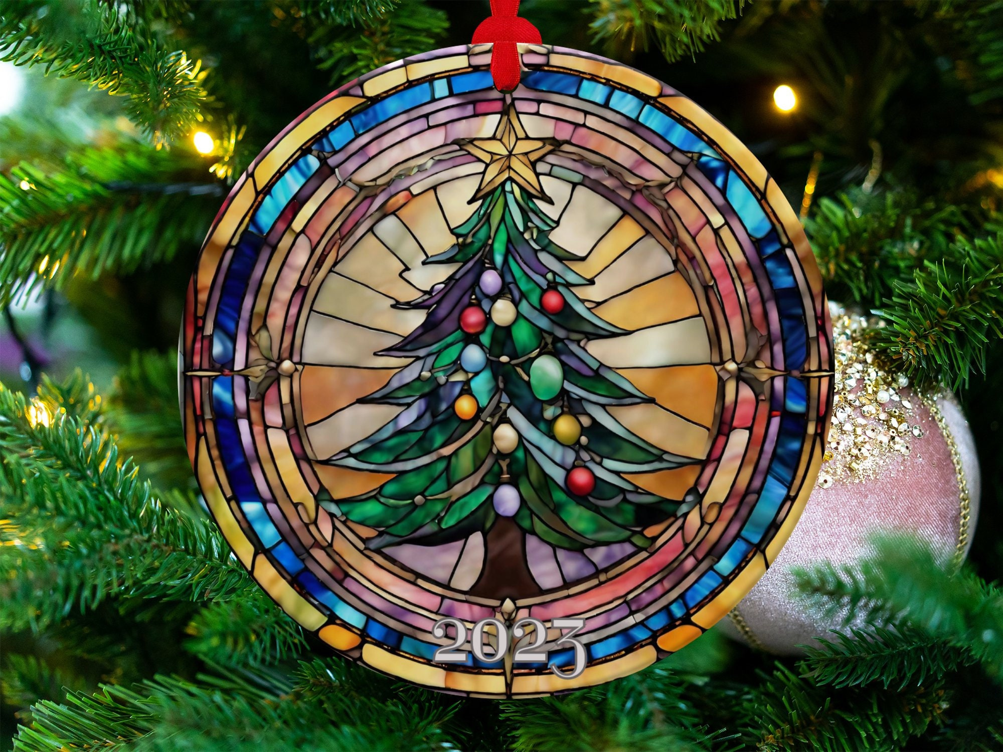 Christmas Tree Ceramic Ornament, Holiday Keepsake Decoration, Gift Exchange Idea 1 - MeasureMason Christmas Tree Ceramic Ornament, Holiday Keepsake Decoration, Gift Exchange Idea 1