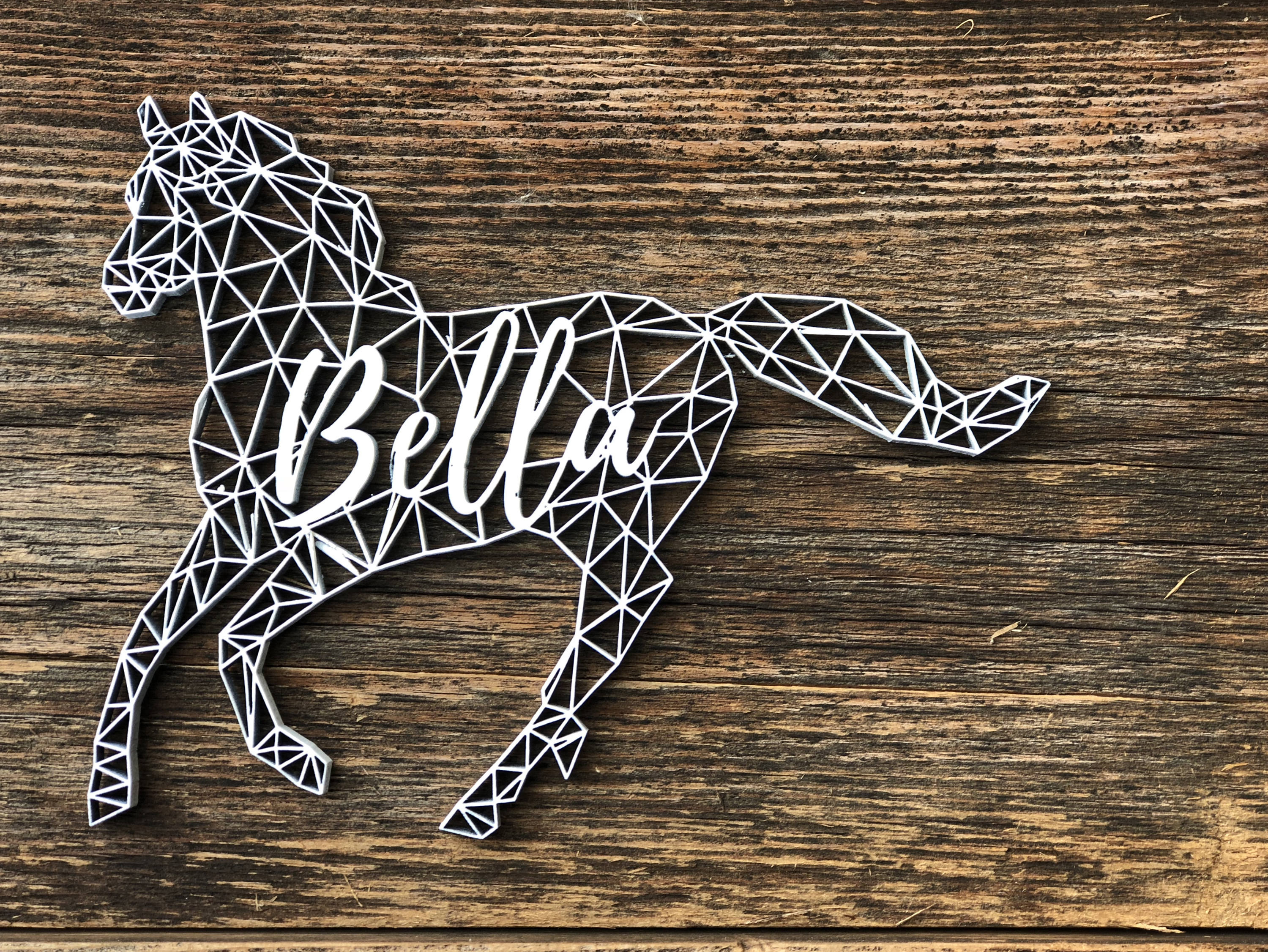Personalized Bear Ornament for Christmas, Custom Geometric Animal Ornament 3 - MeasureMason Personalized Bear Ornament for Christmas, Custom Geometric Animal Ornament 3