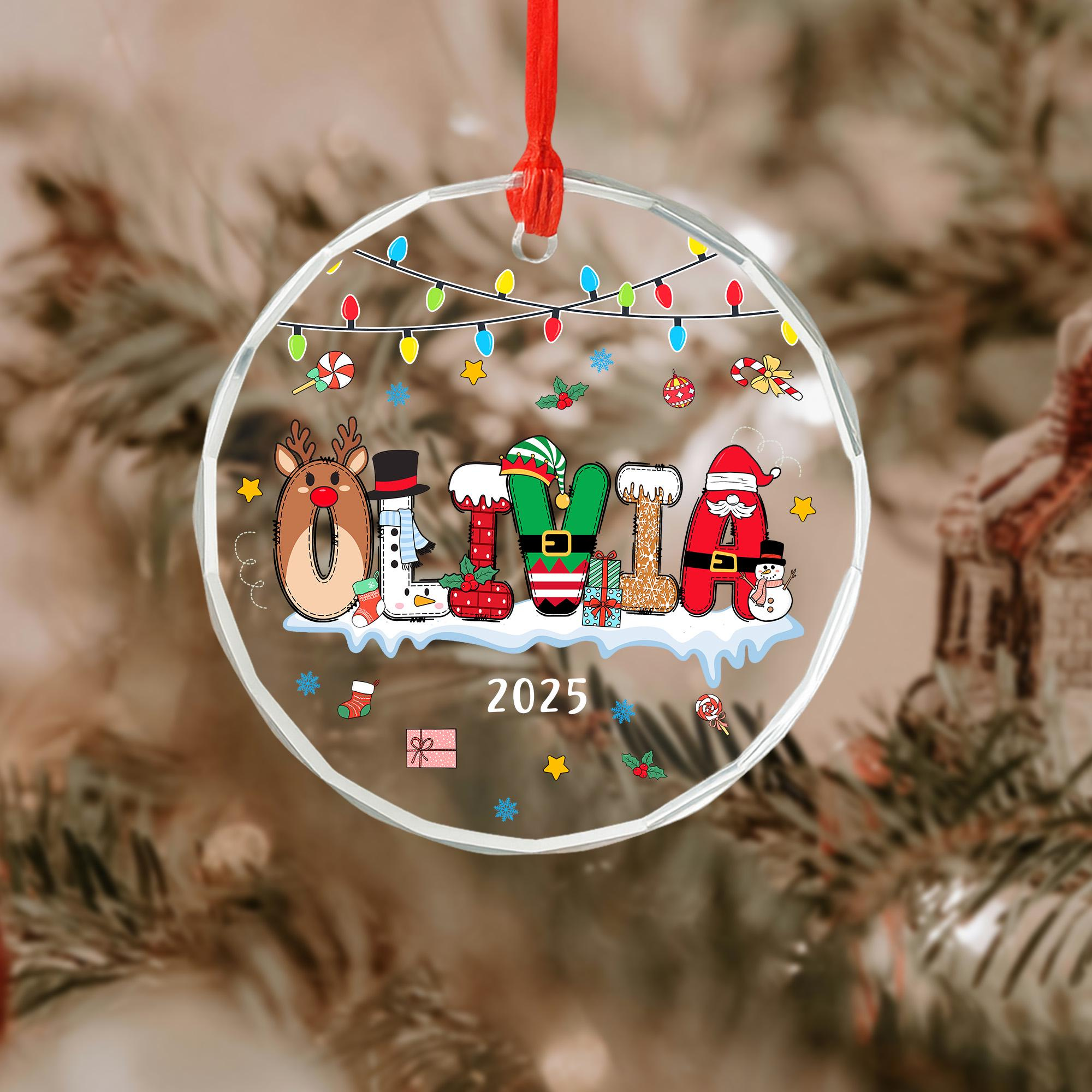 Personalized Letter Name Ornament, Initial Christmas Ornament 2026 Family Keepsake 2 - MeasureMason Personalized Letter Name Ornament, Initial Christmas Ornament 2026 Family Keepsake 2