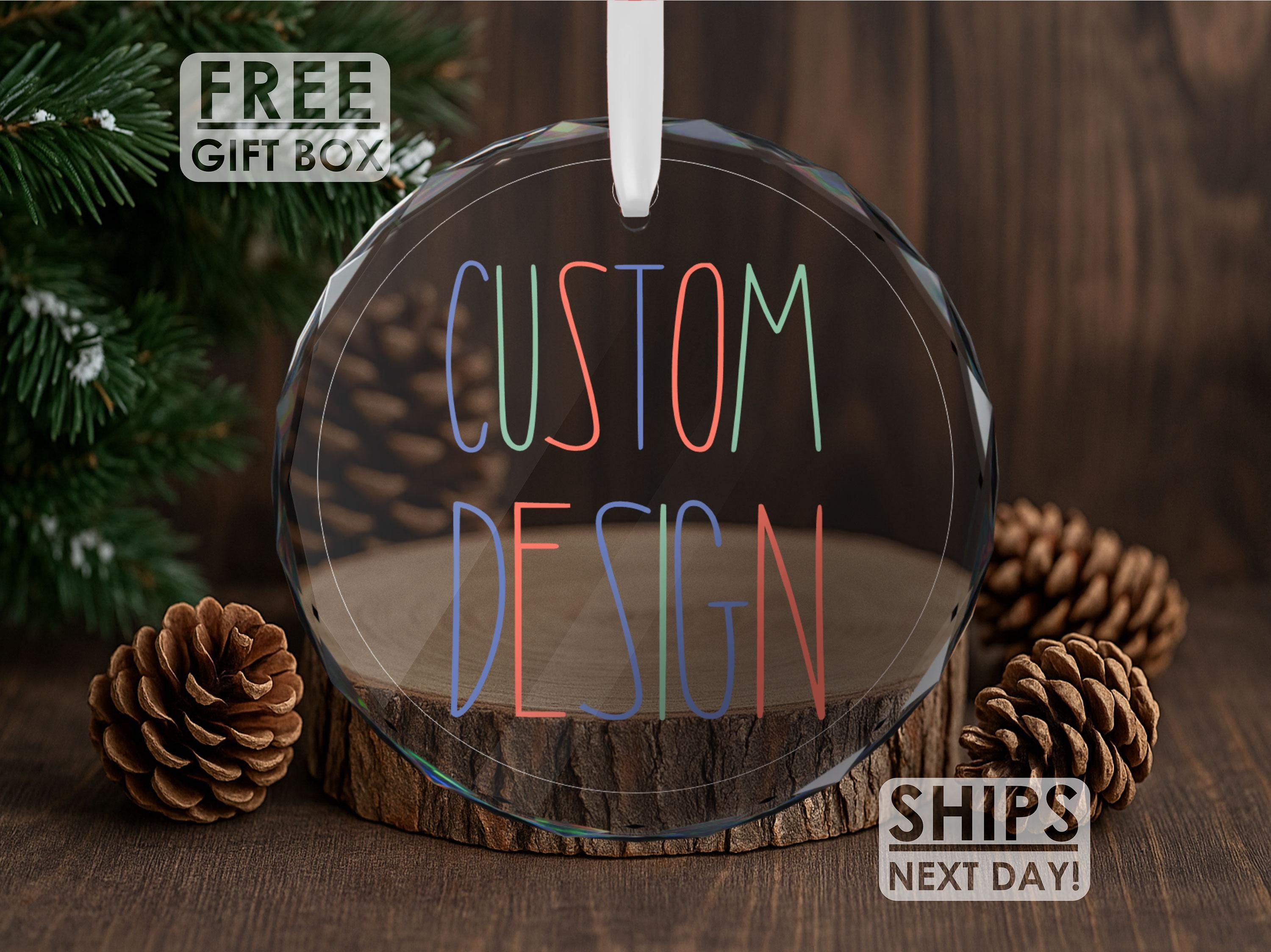Personalized Christmas Ornament Custom Photo Name Keepsake Gift Personalized Christmas Ornament Custom Photo Name Keepsake Gift