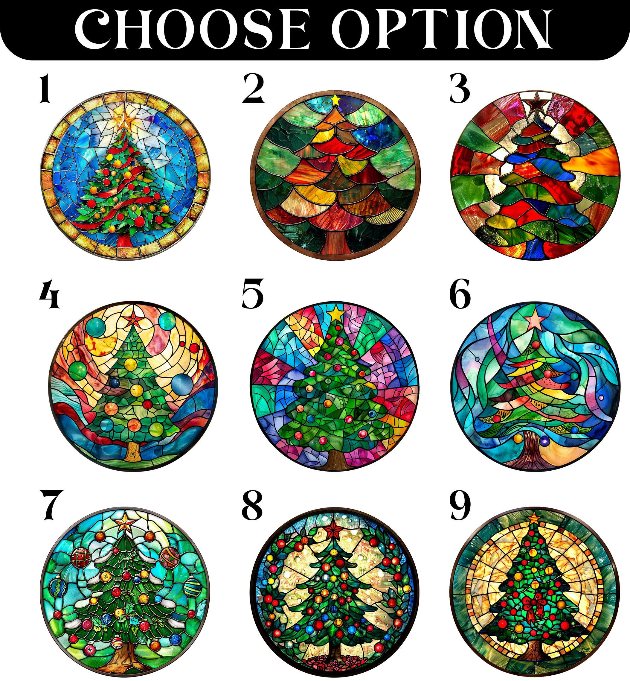 Personalized Christmas Tree Suncatcher Ornament 2026 1 - MeasureMason Personalized Christmas Tree Suncatcher Ornament 2026 1