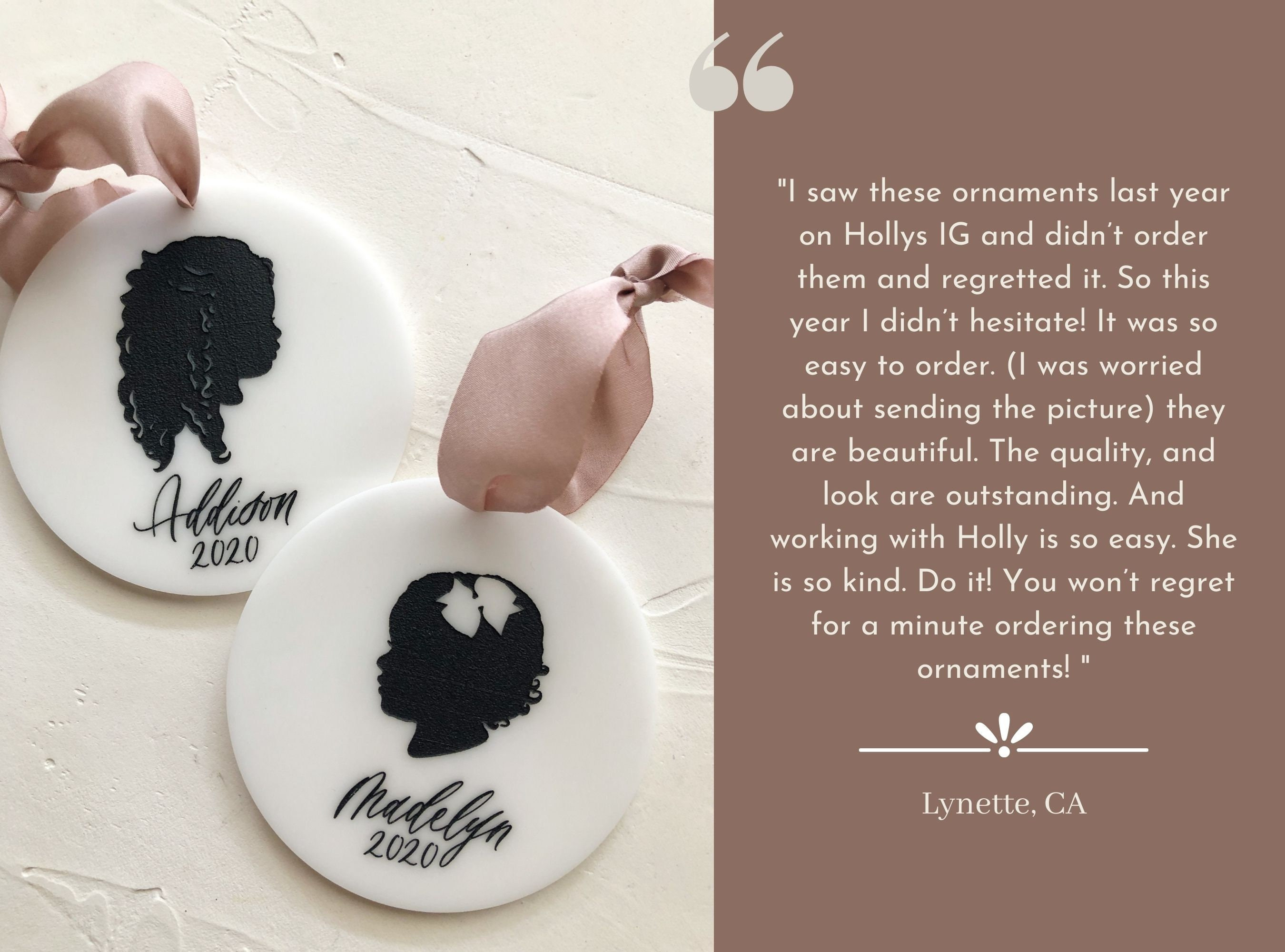 Custom Child Silhouette Acrylic Christmas Ornament - Personalized Laser Engraved Keepsake 3 - MeasureMason Custom Child Silhouette Acrylic Christmas Ornament - Personalized Laser Engraved Keepsake 3