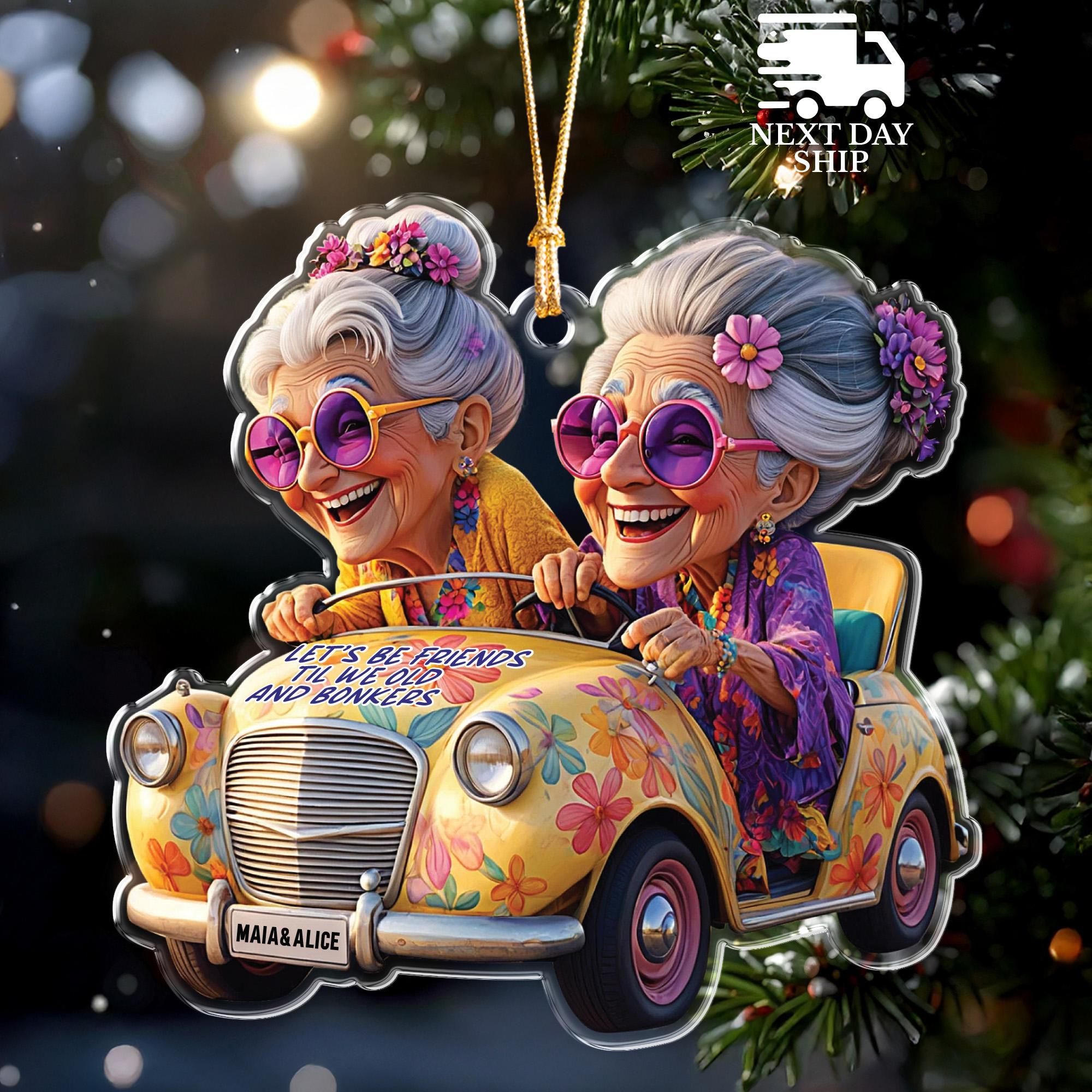 Personalized Acrylic Christmas Ornament - Custom Name Tree Decoration for Family & Friends 2 - MeasureMason Personalized Acrylic Christmas Ornament - Custom Name Tree Decoration for Family & Friends 2