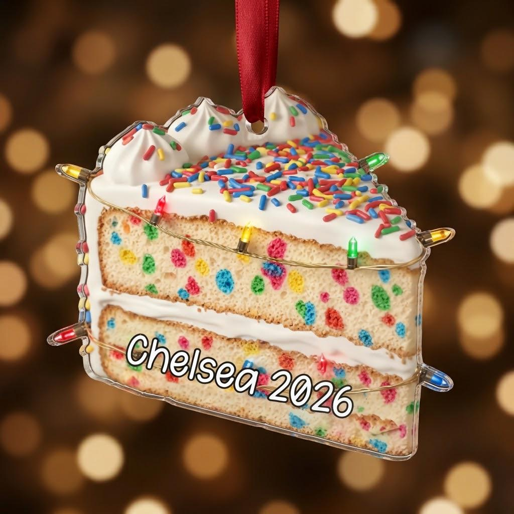 Custom Personalized Acrylic Ornament - UV Printed Holiday Keepsake Gift for Family